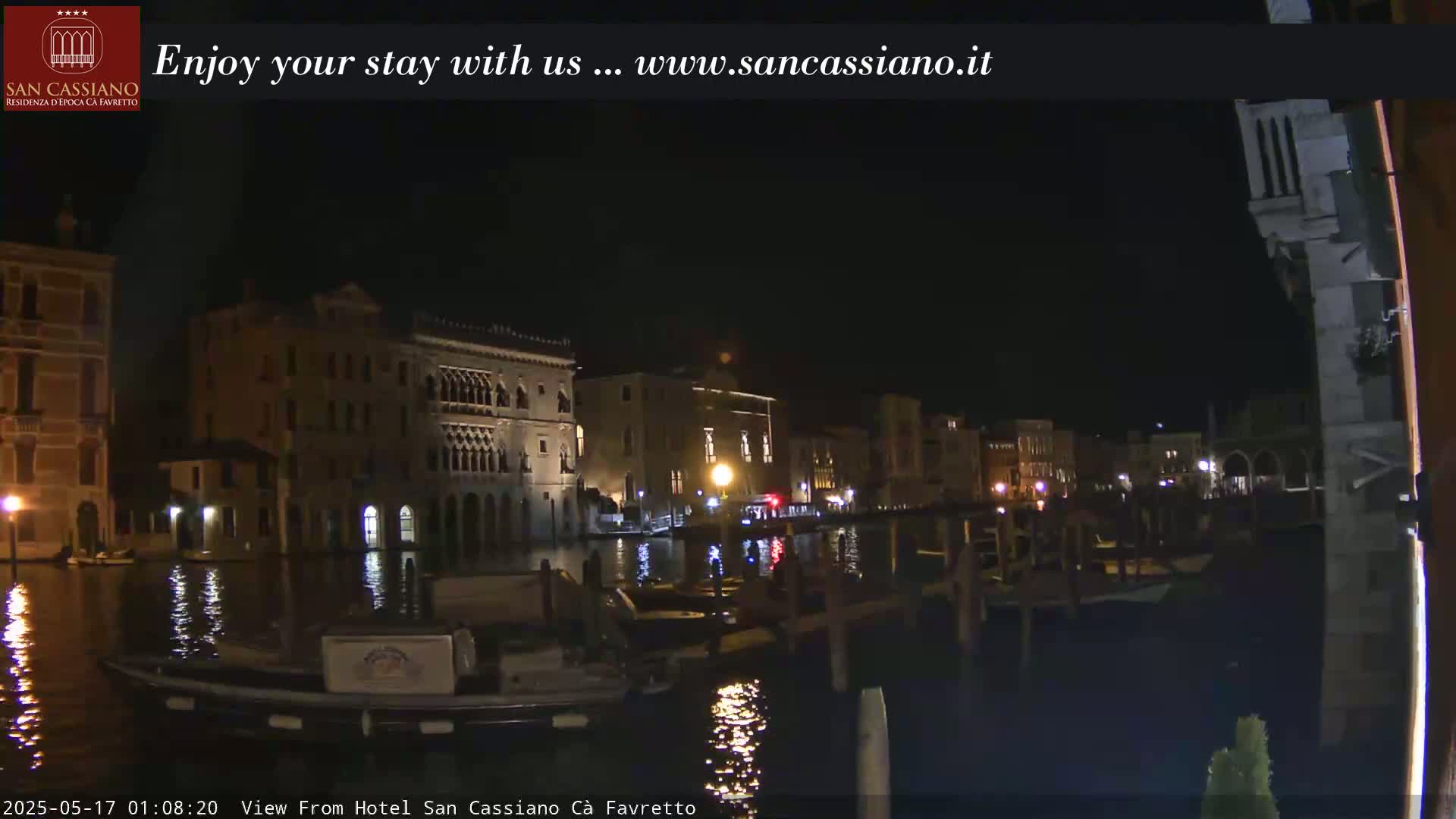 View of Grand Canal, Venice Live Cam - Veneto, Italy