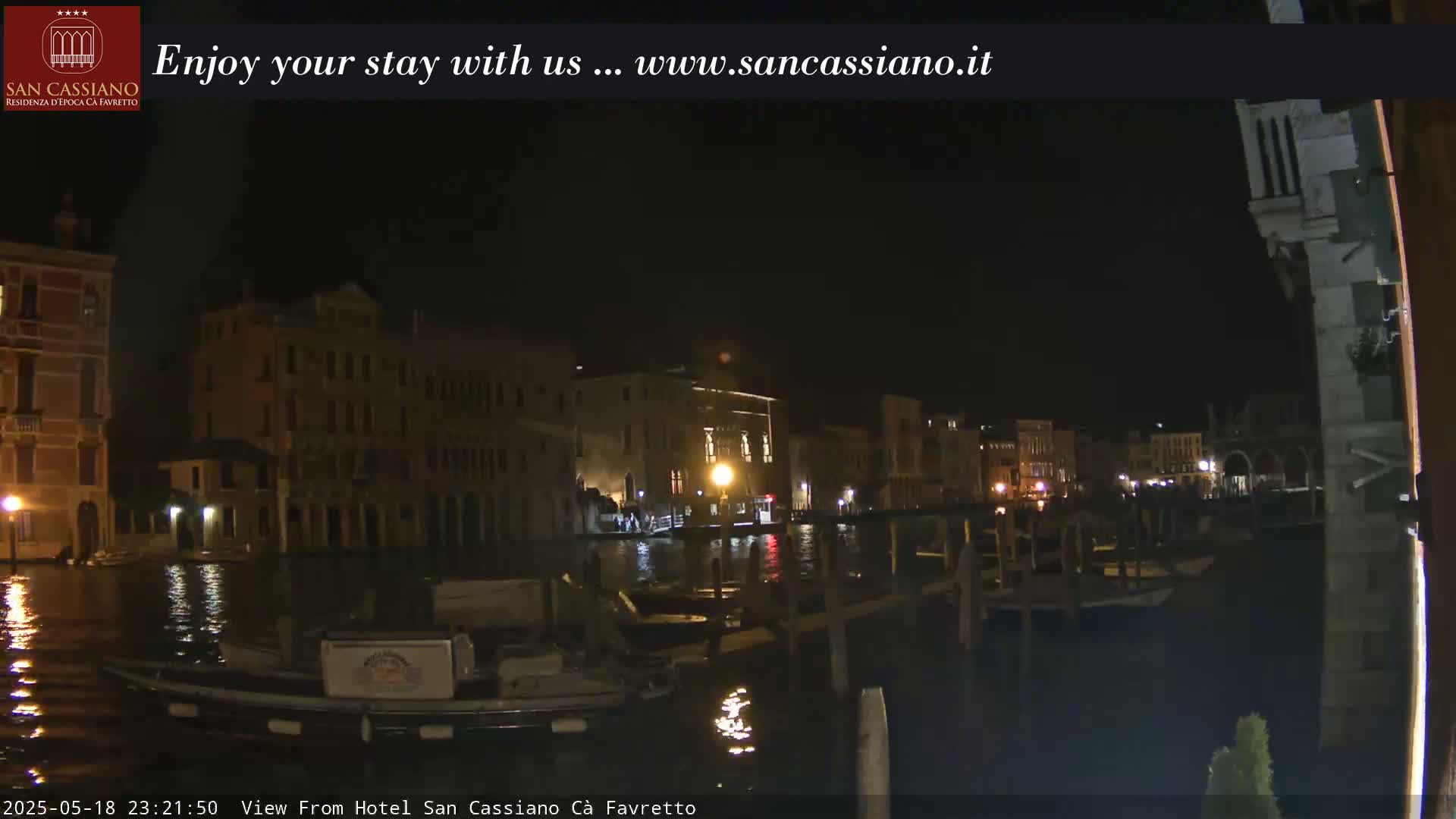View of Grand Canal, Venice Live Cam - Veneto, Italy