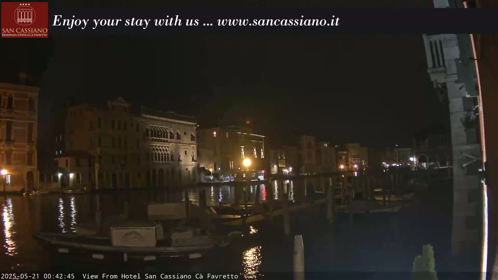 View of Grand Canal, Venice Live Cam - Veneto, Italy