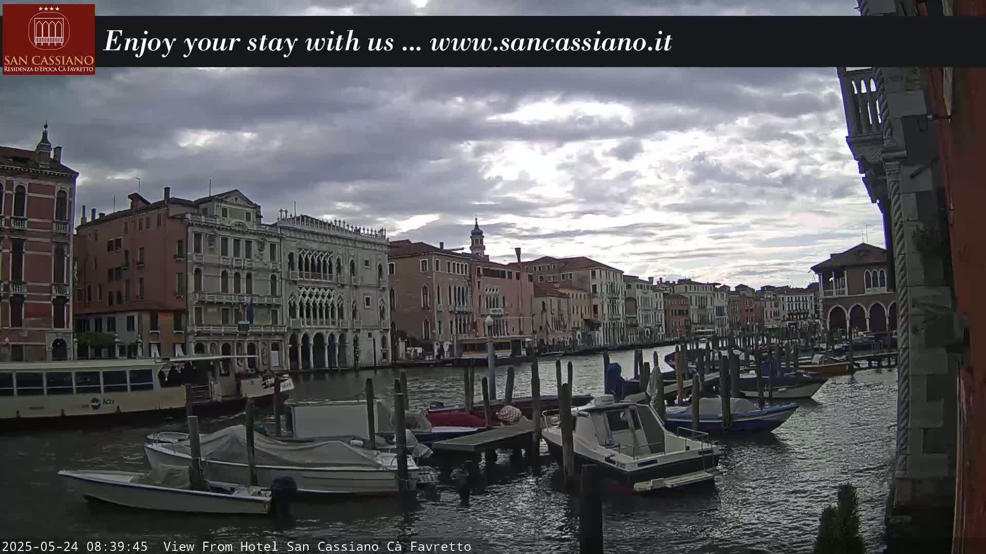 View of Grand Canal, Venice Live Cam - Veneto, Italy