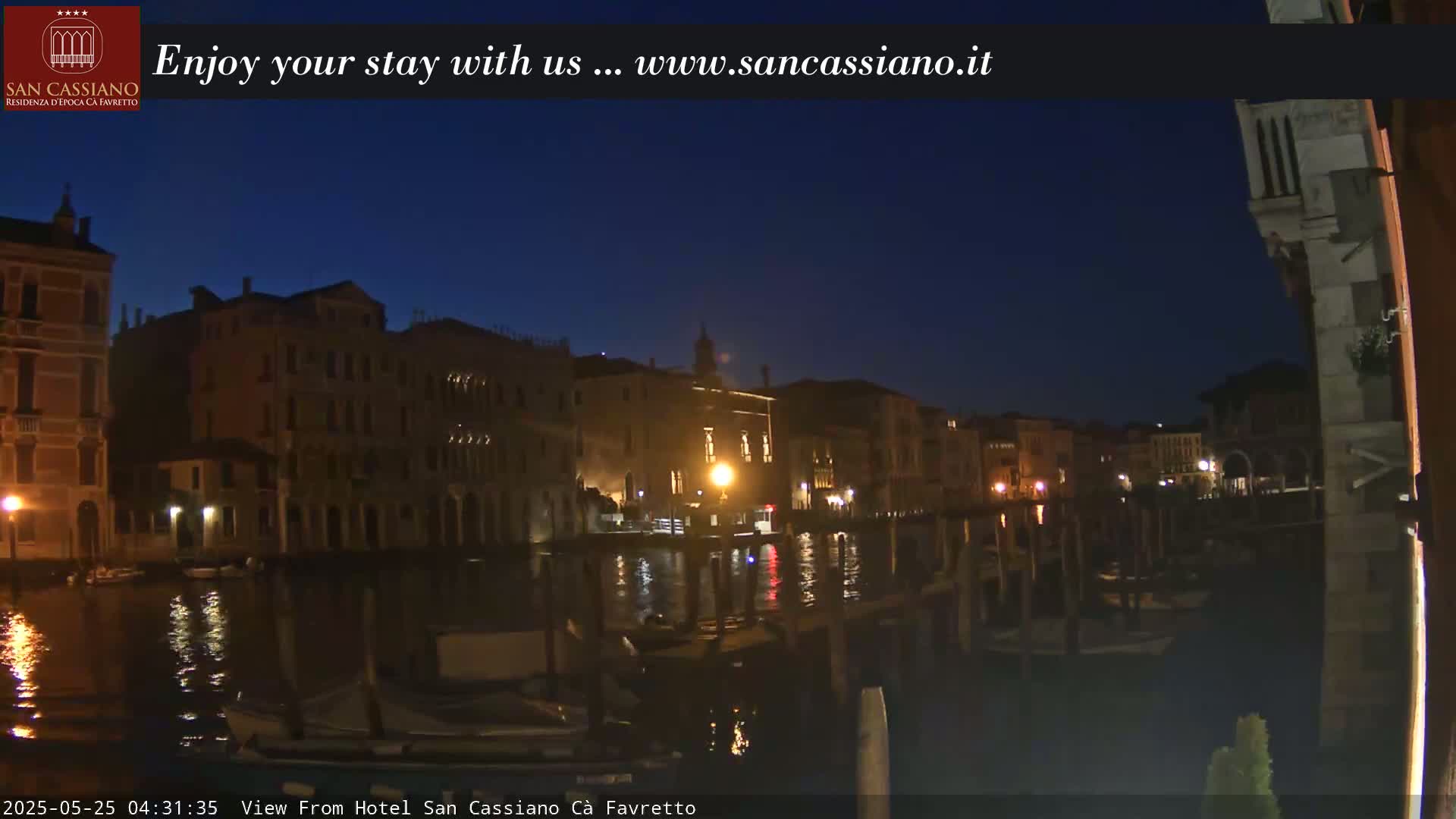 View of Grand Canal, Venice Live Cam - Veneto, Italy