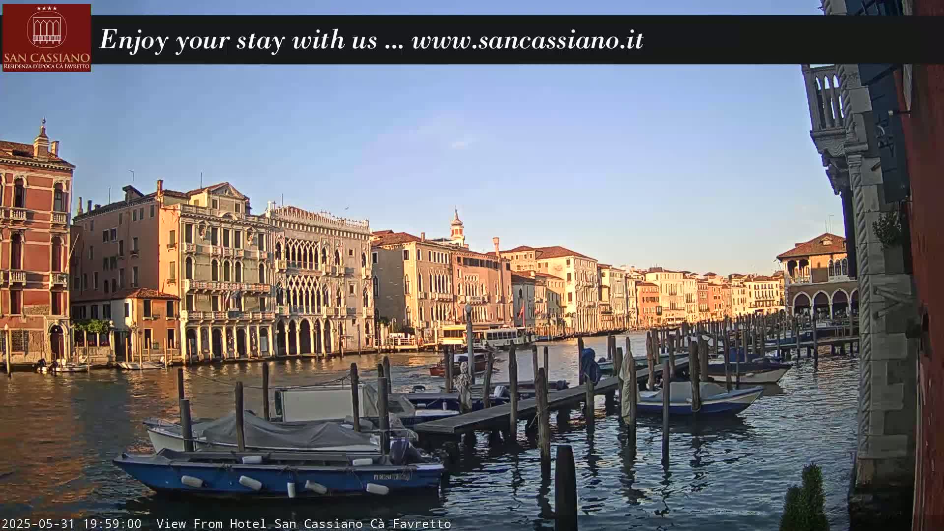 View of Grand Canal, Venice Live Cam - Veneto, Italy