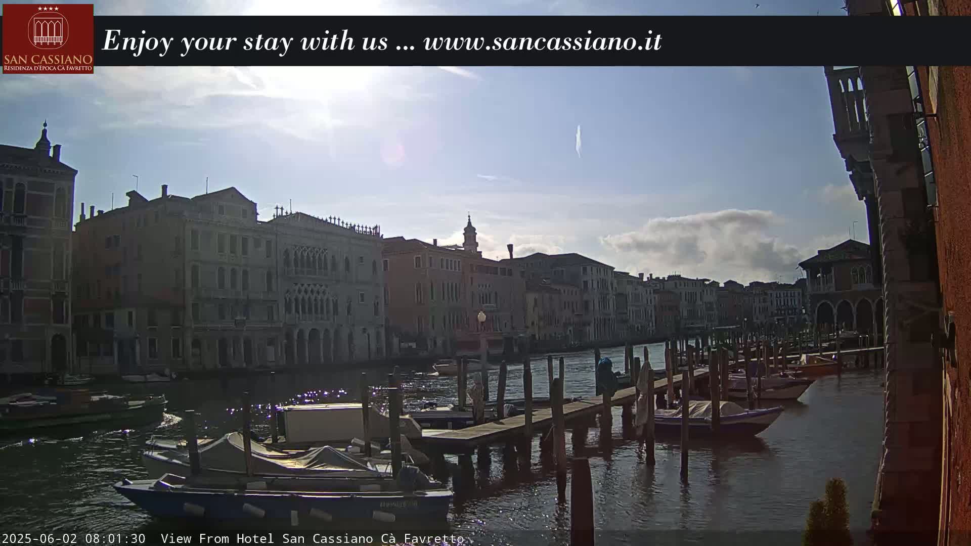 View of Grand Canal, Venice Live Cam - Veneto, Italy