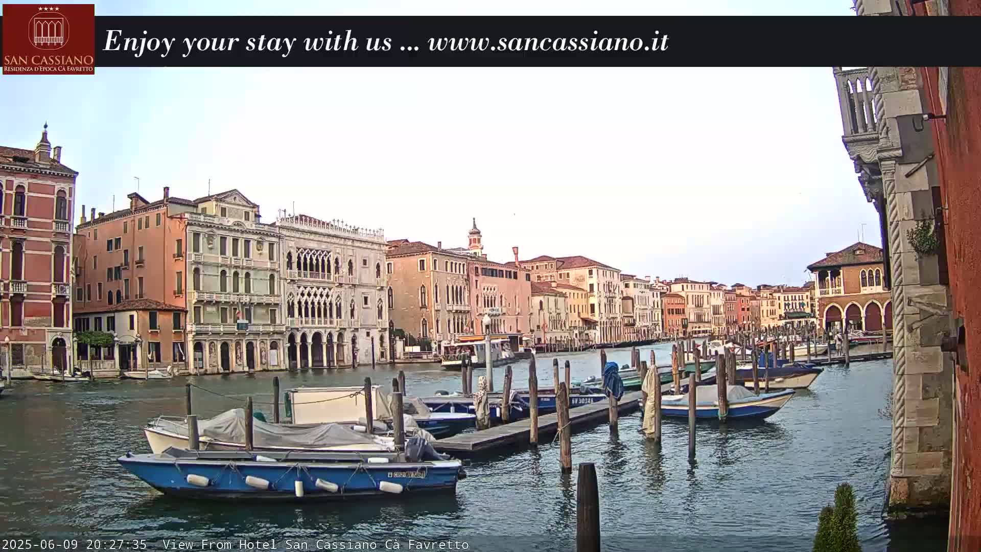View of Grand Canal, Venice Live Cam - Veneto, Italy