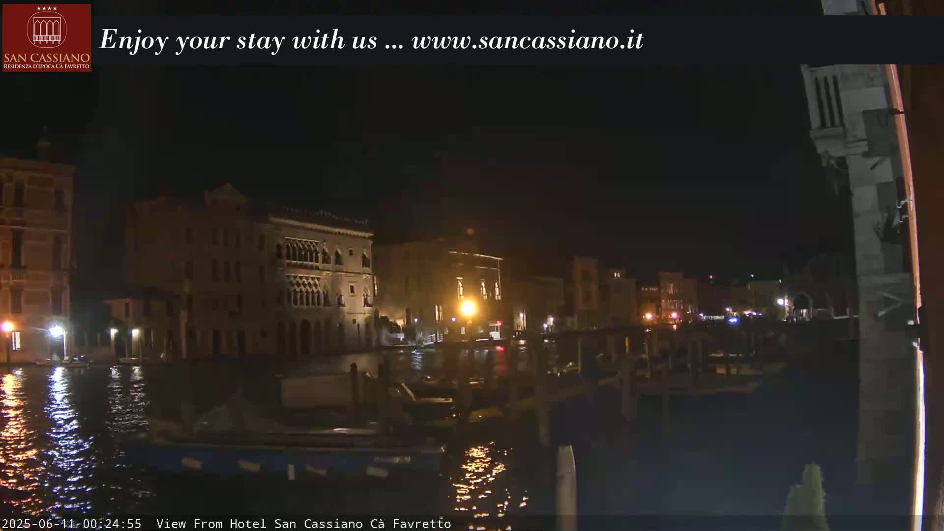View of Grand Canal, Venice Live Cam - Veneto, Italy
