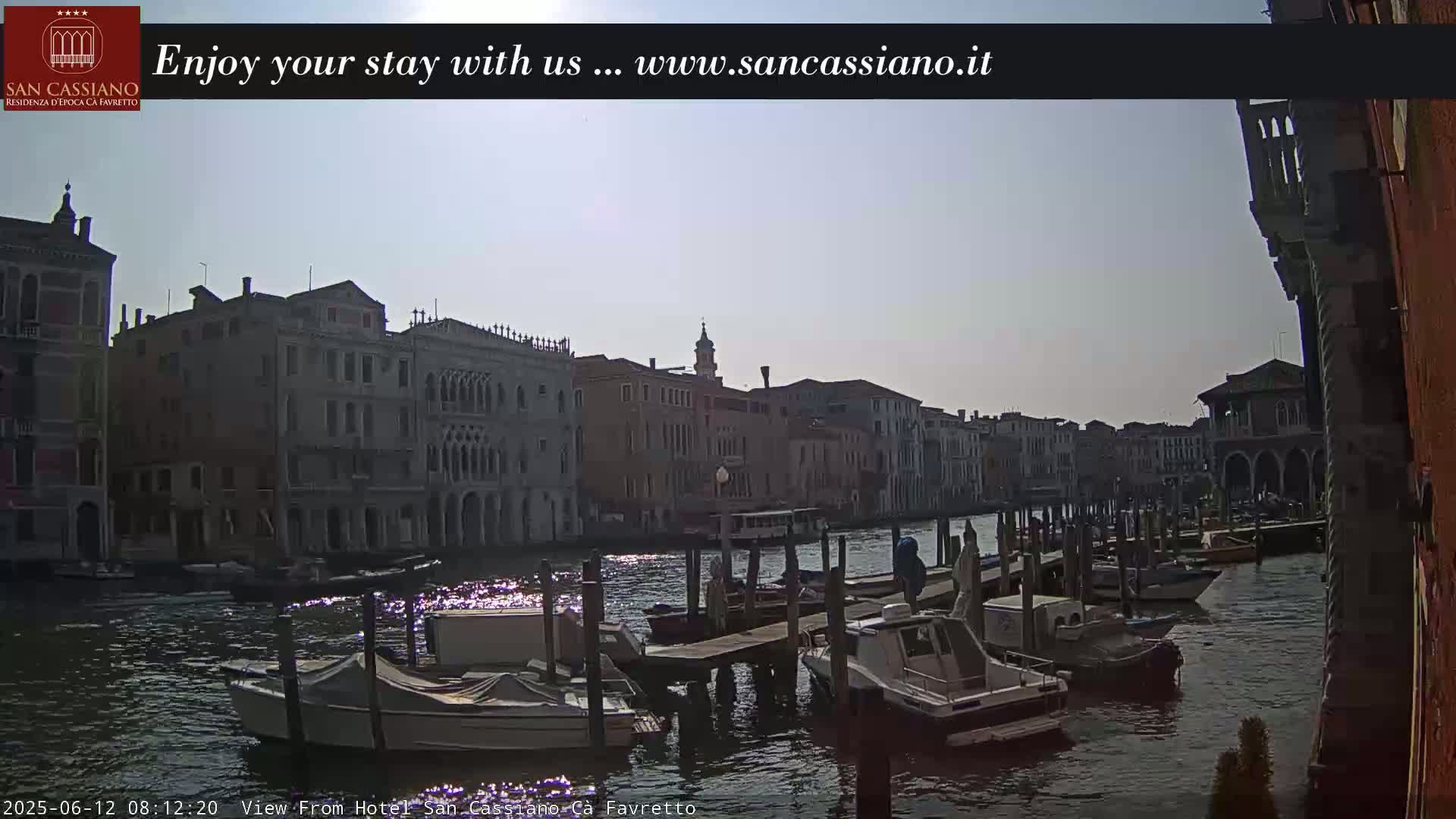 View of Grand Canal, Venice Live Cam - Veneto, Italy