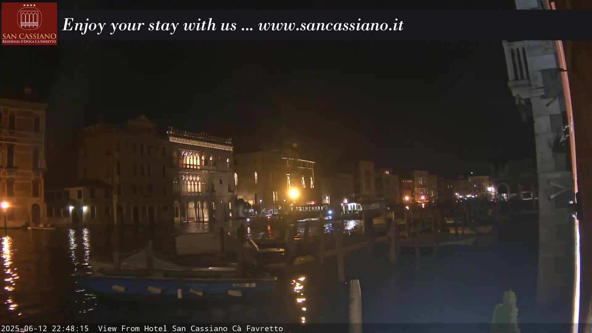 View of Grand Canal, Venice Live Cam - Veneto, Italy
