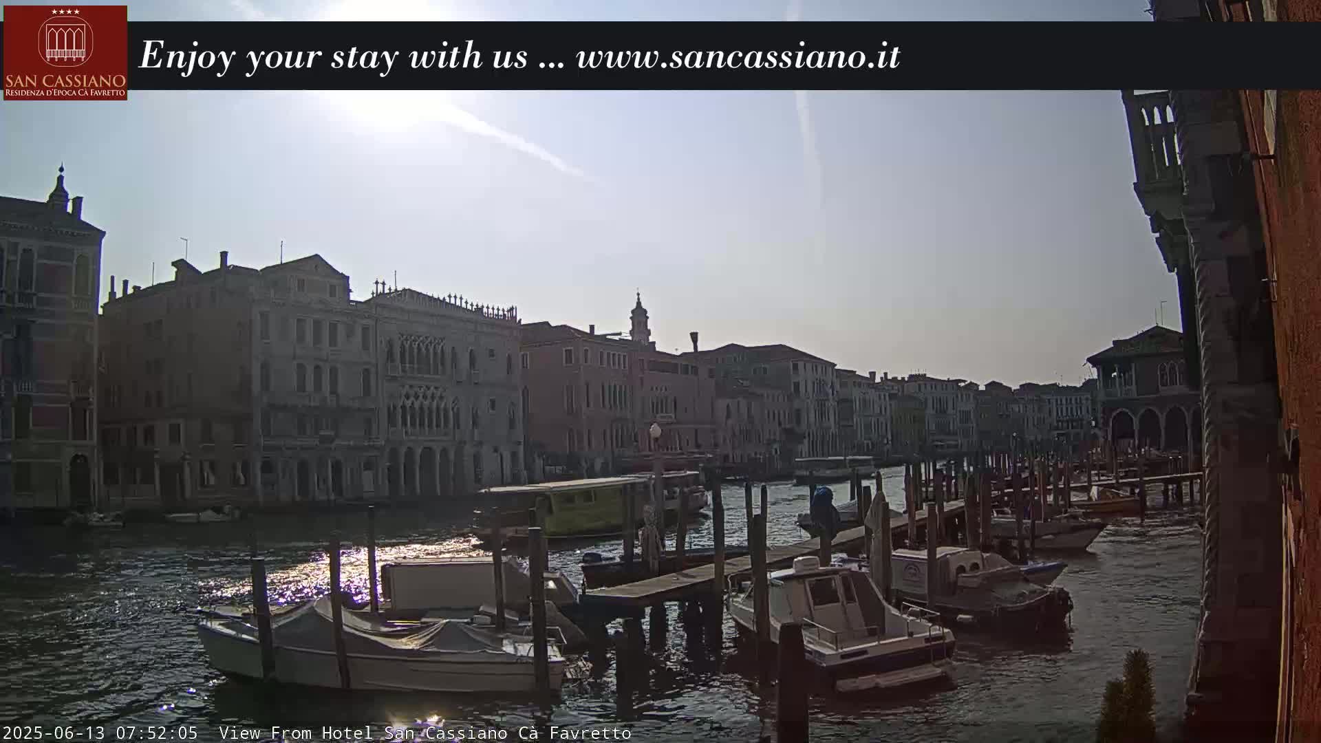 View of Grand Canal, Venice Live Cam - Veneto, Italy