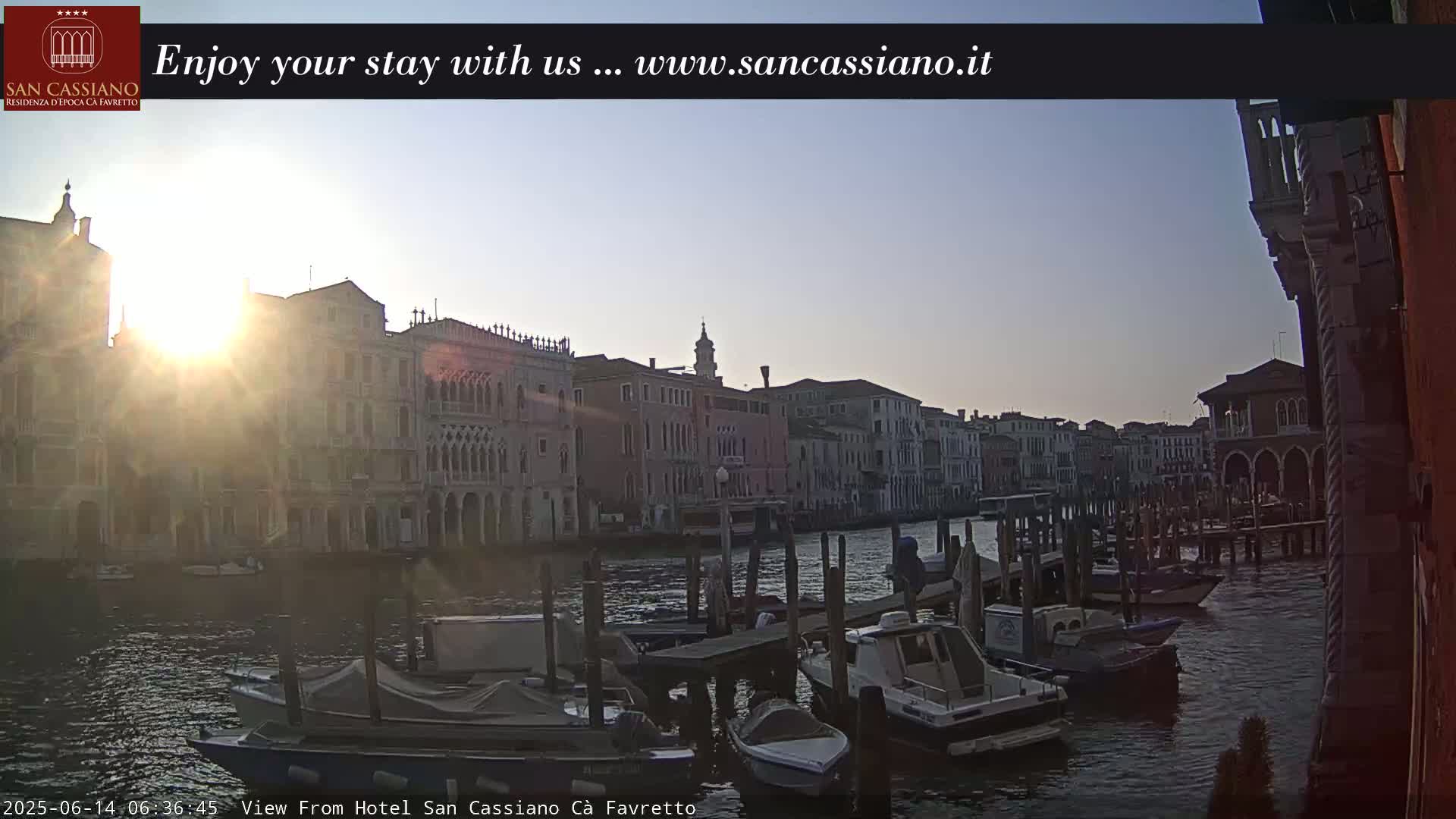 View of Grand Canal, Venice Live Cam - Veneto, Italy