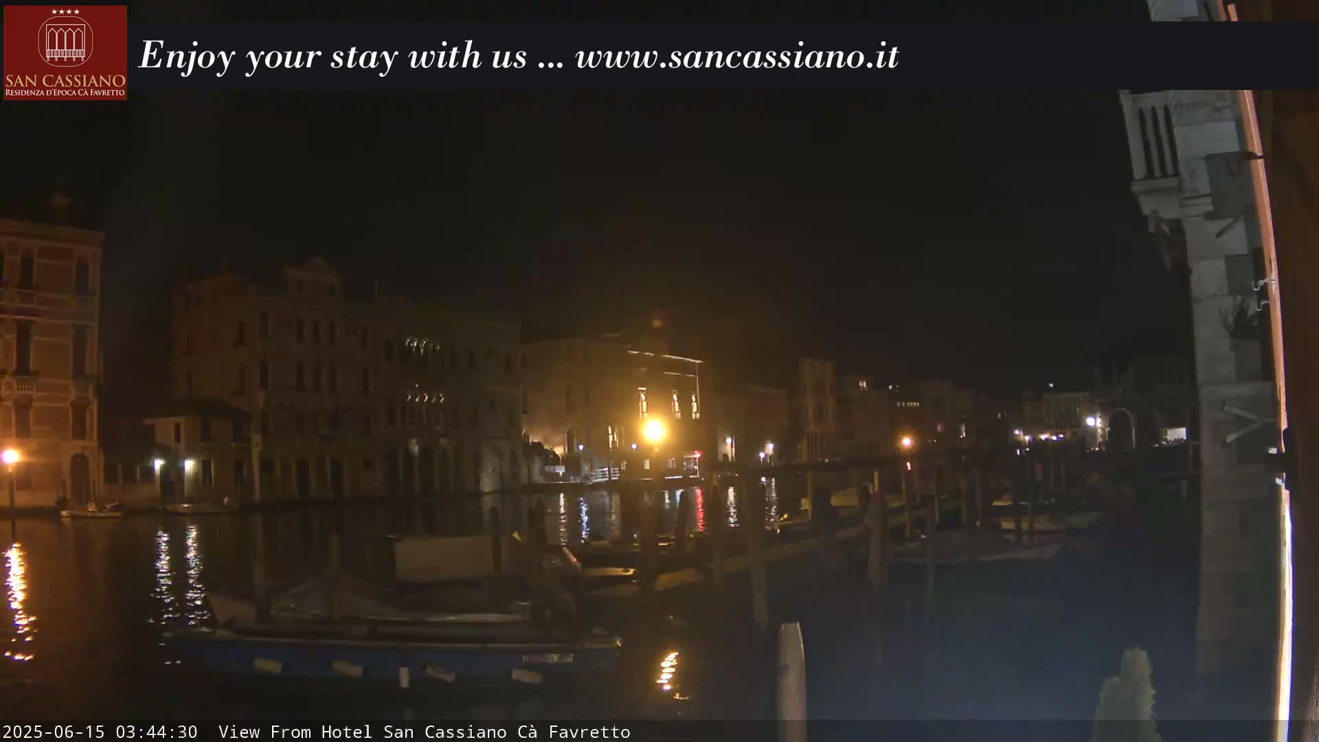 View of Grand Canal, Venice Live Cam - Veneto, Italy