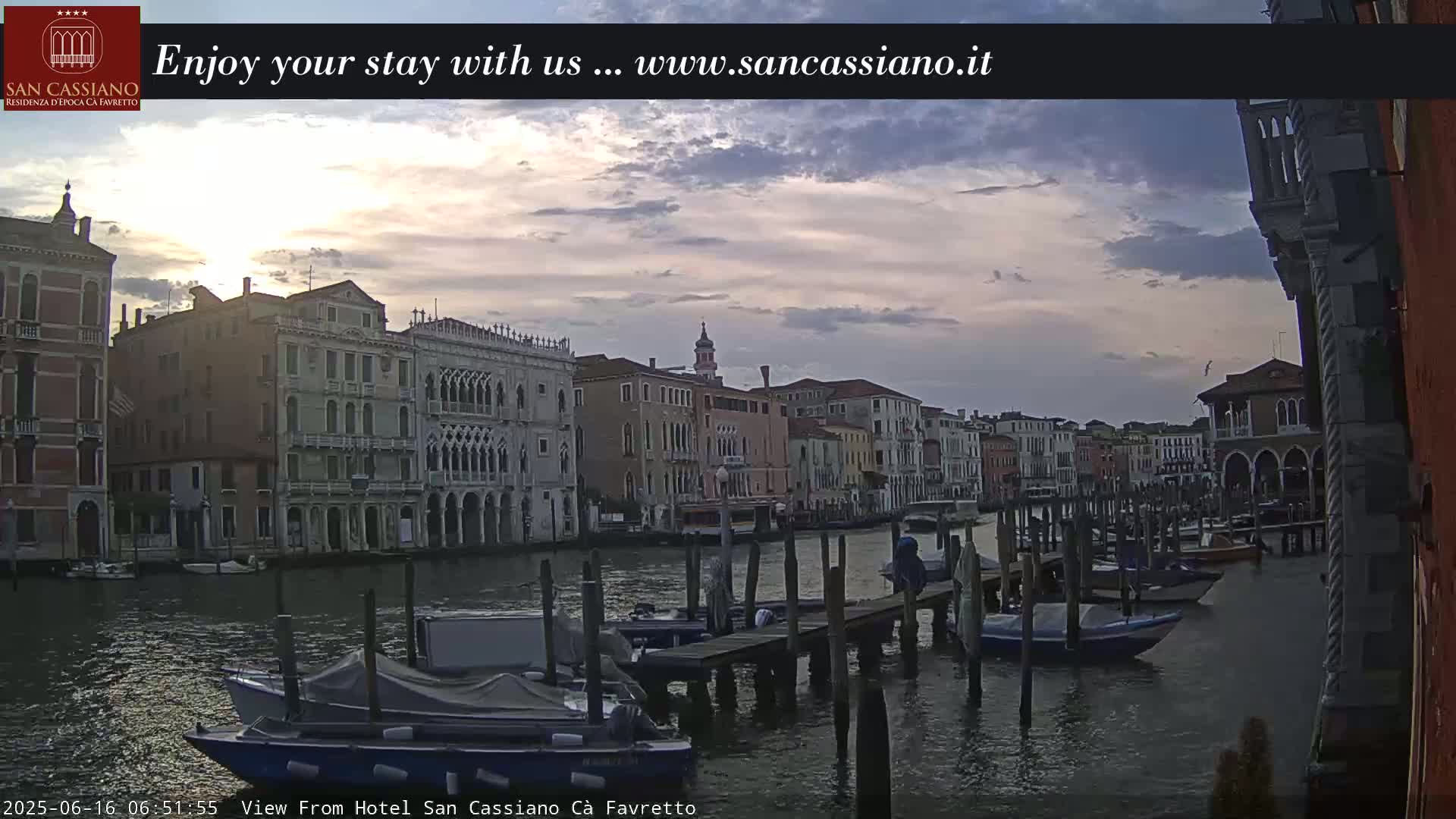 View of Grand Canal, Venice Live Cam - Venice, Veneto, Italy