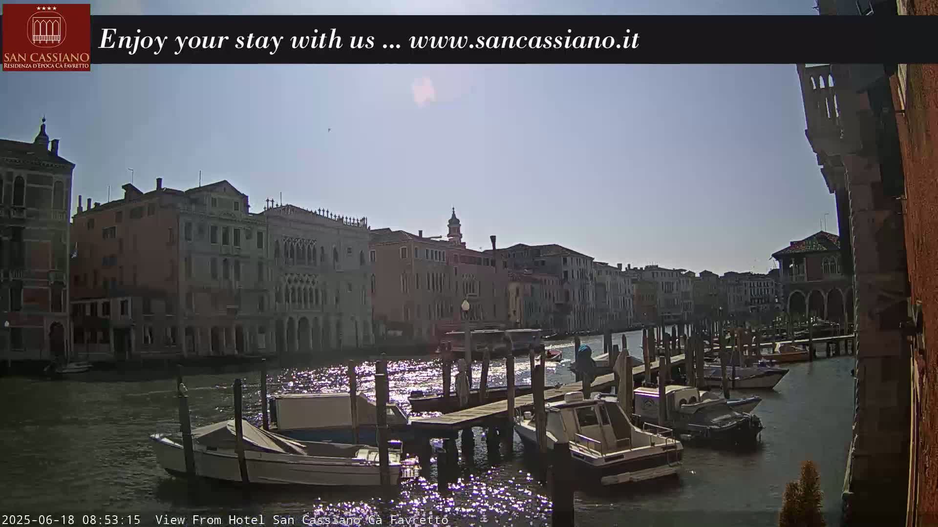 View of Grand Canal, Venice Live Cam - Venice, Veneto, Italy
