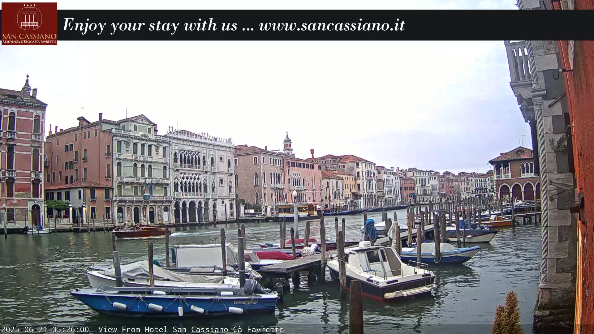 View of Grand Canal, Venice Live Cam - Venice, Veneto, Italy