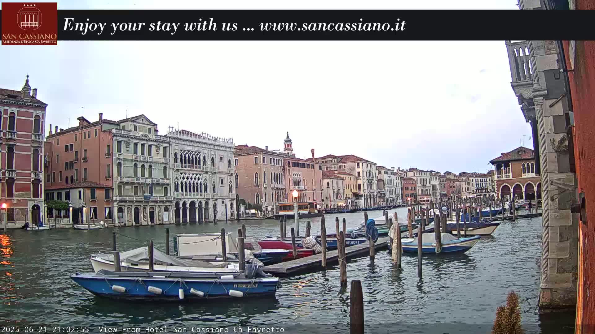 View of Grand Canal, Venice Live Cam - Venice, Veneto, Italy
