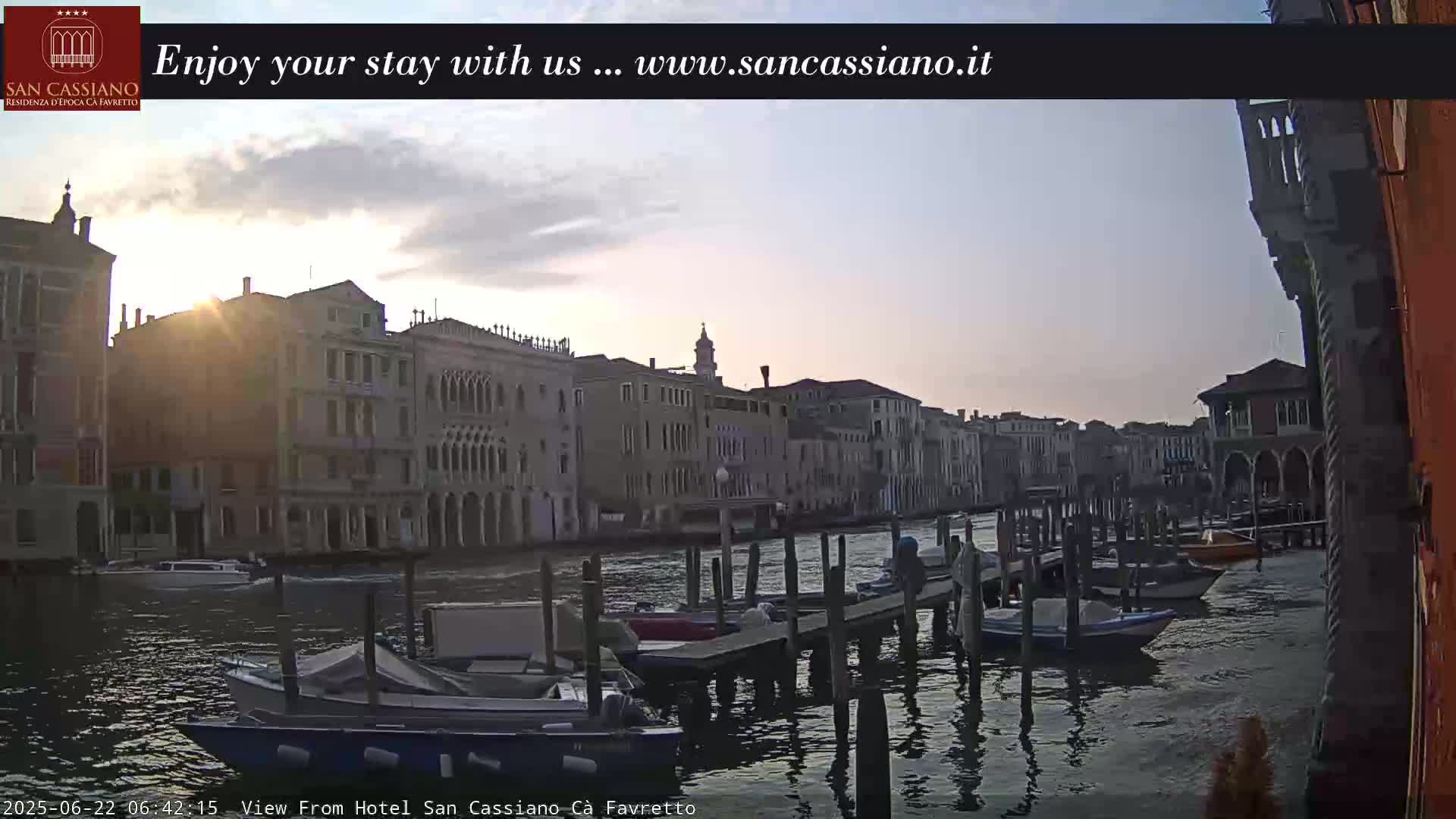View of Grand Canal, Venice Live Cam - Venice, Veneto, Italy