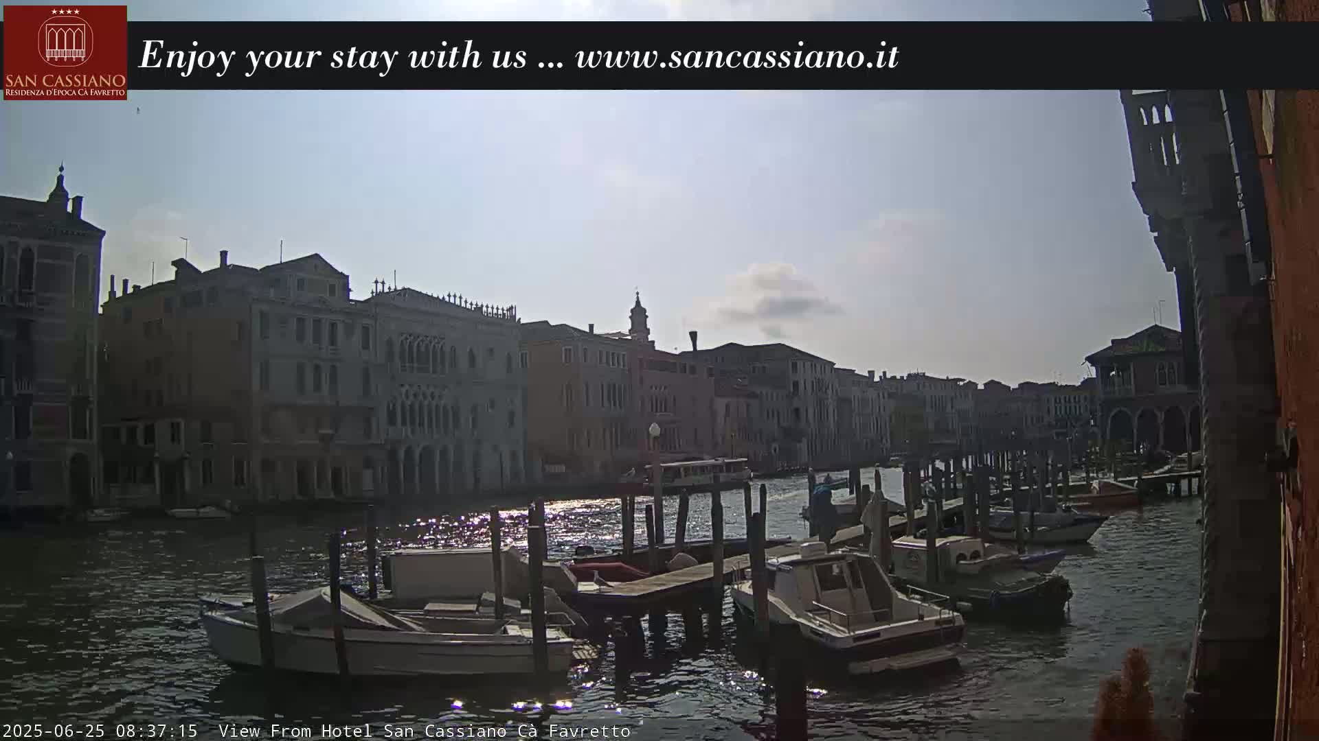 View of Grand Canal, Venice Live Cam - Venice, Veneto, Italy
