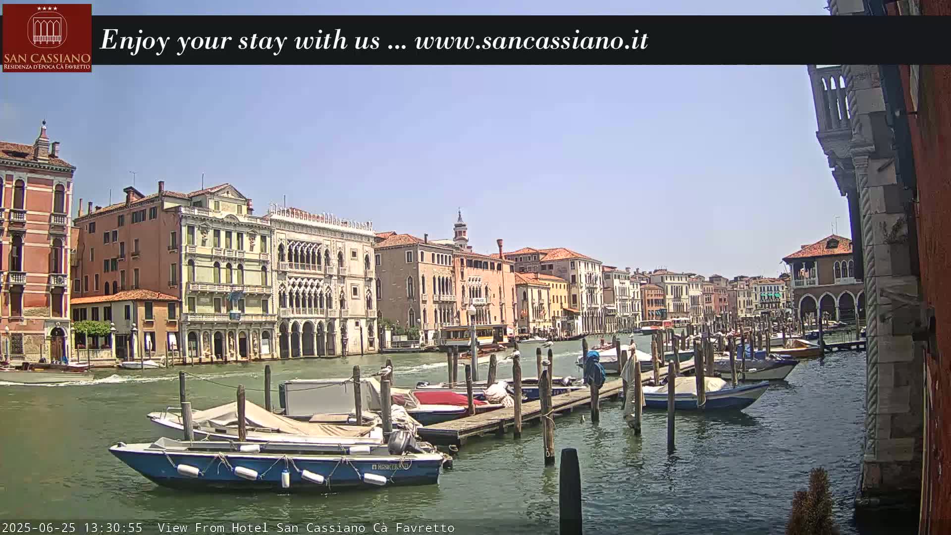 View of Grand Canal, Venice Live Cam - Venice, Veneto, Italy