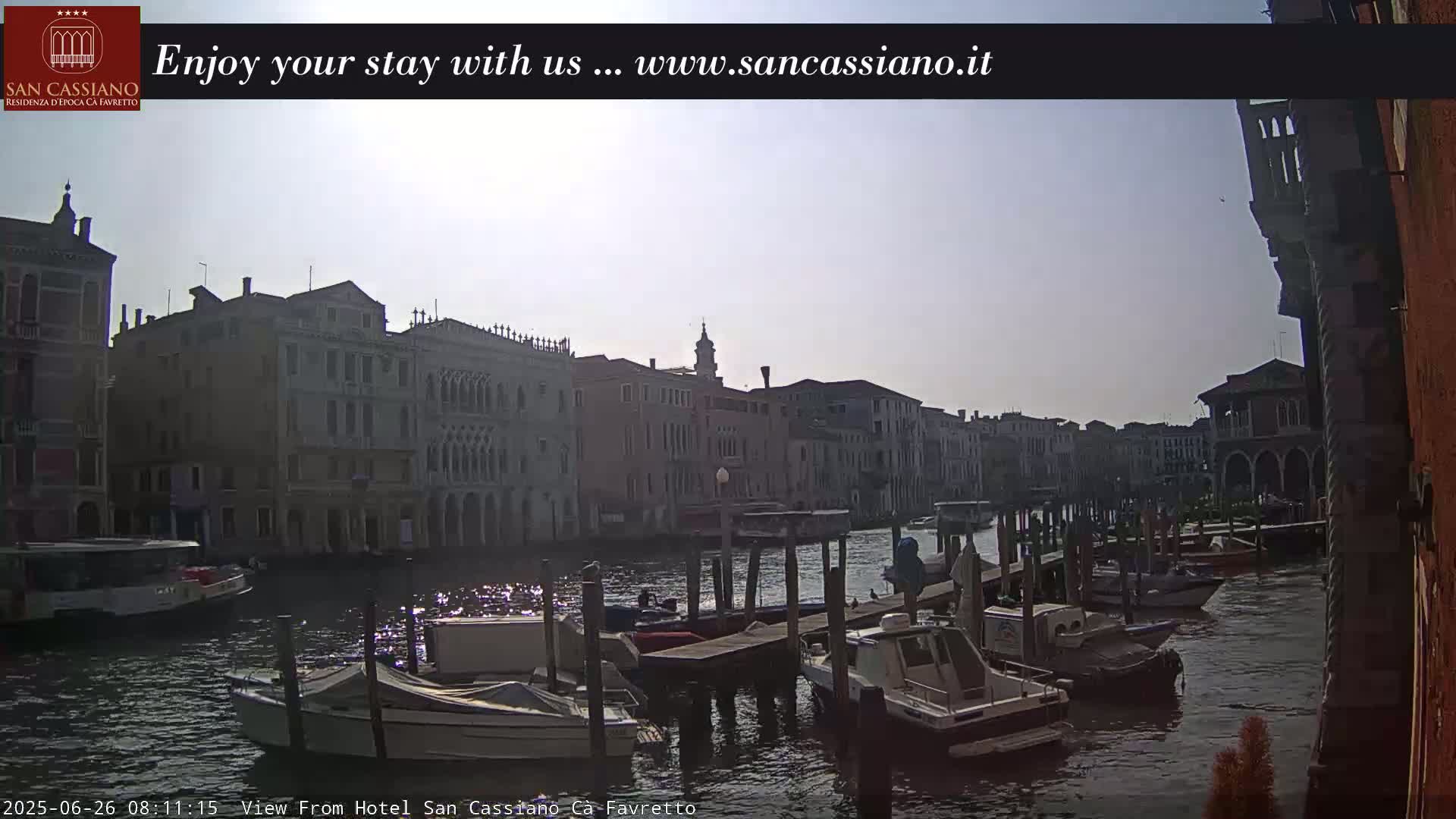 View of Grand Canal, Venice Live Cam - Venice, Veneto, Italy