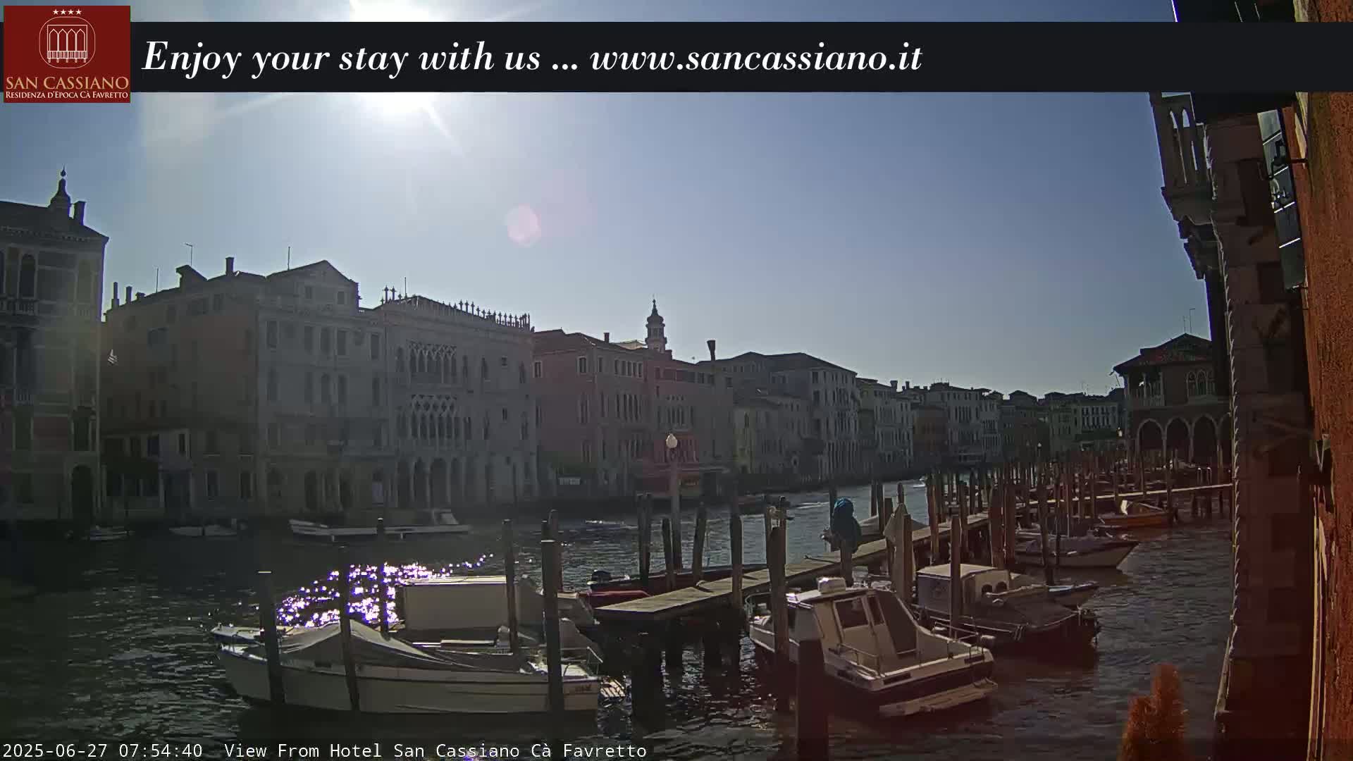 View of Grand Canal, Venice Live Cam - Venice, Veneto, Italy