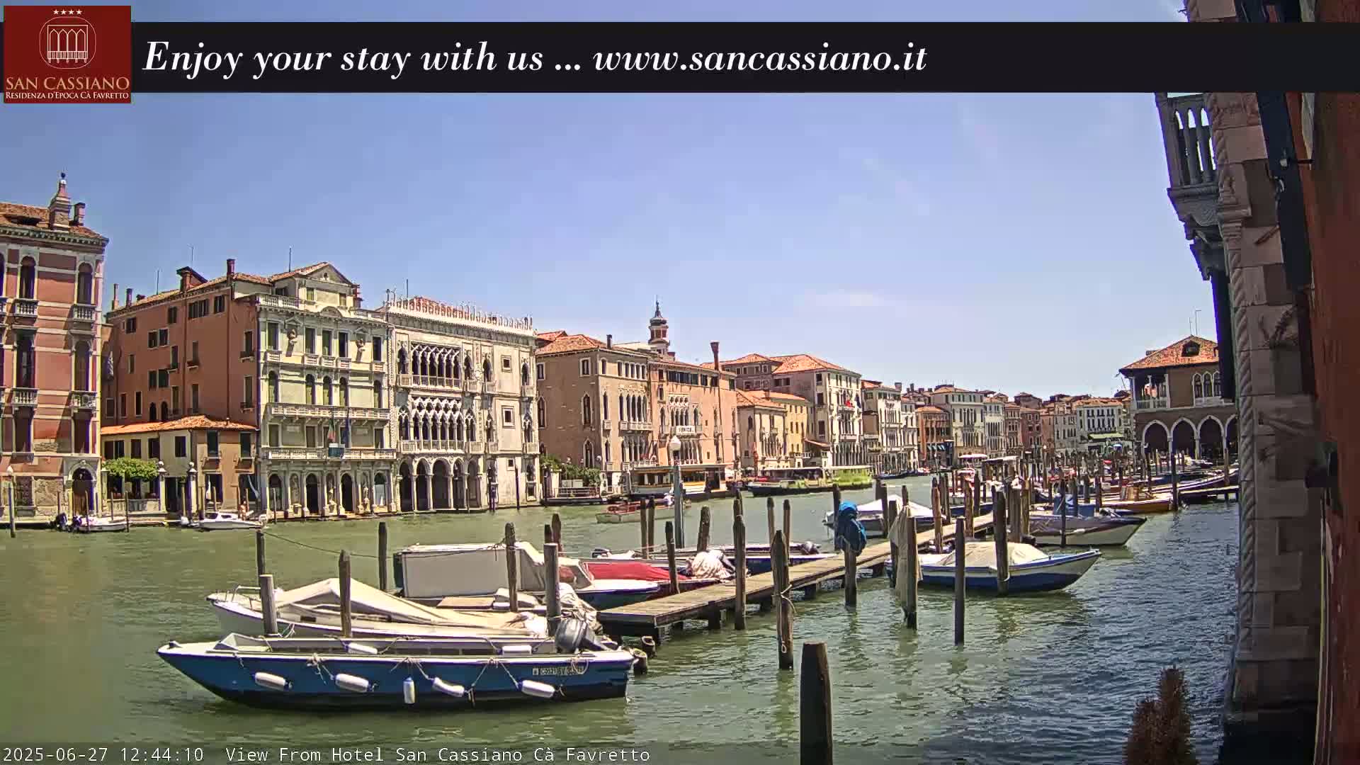 View of Grand Canal, Venice Live Cam - Venice, Veneto, Italy
