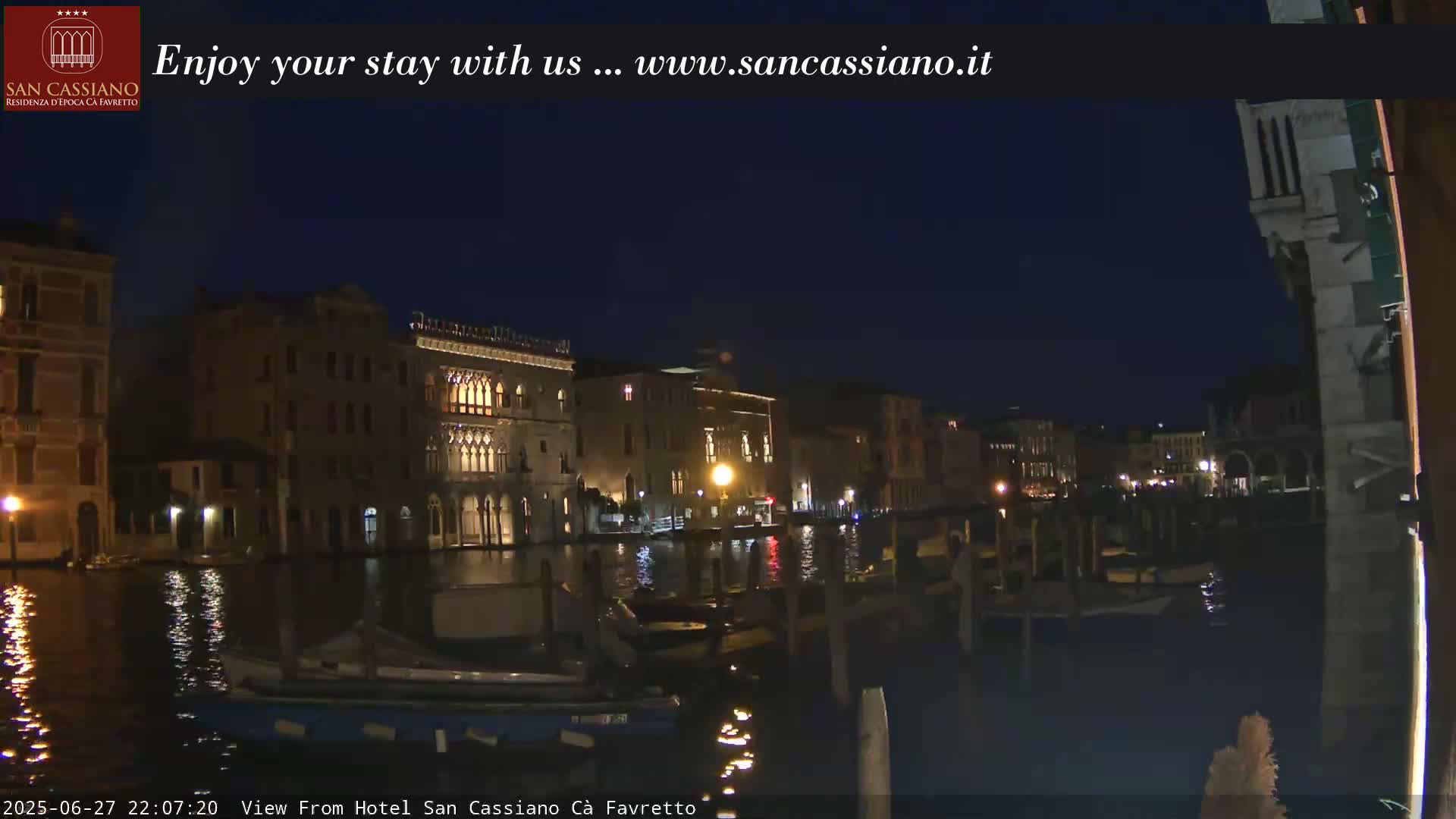 View of Grand Canal, Venice Live Cam - Venice, Veneto, Italy