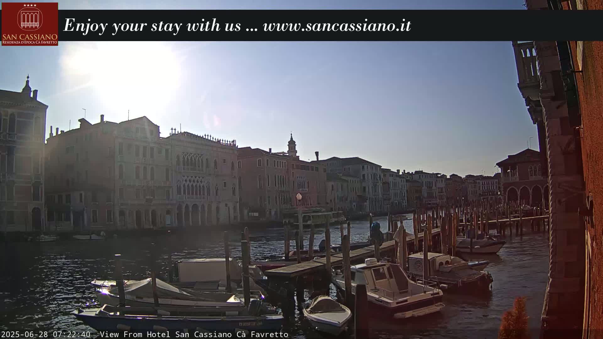 View of Grand Canal, Venice Live Cam - Venice, Veneto, Italy