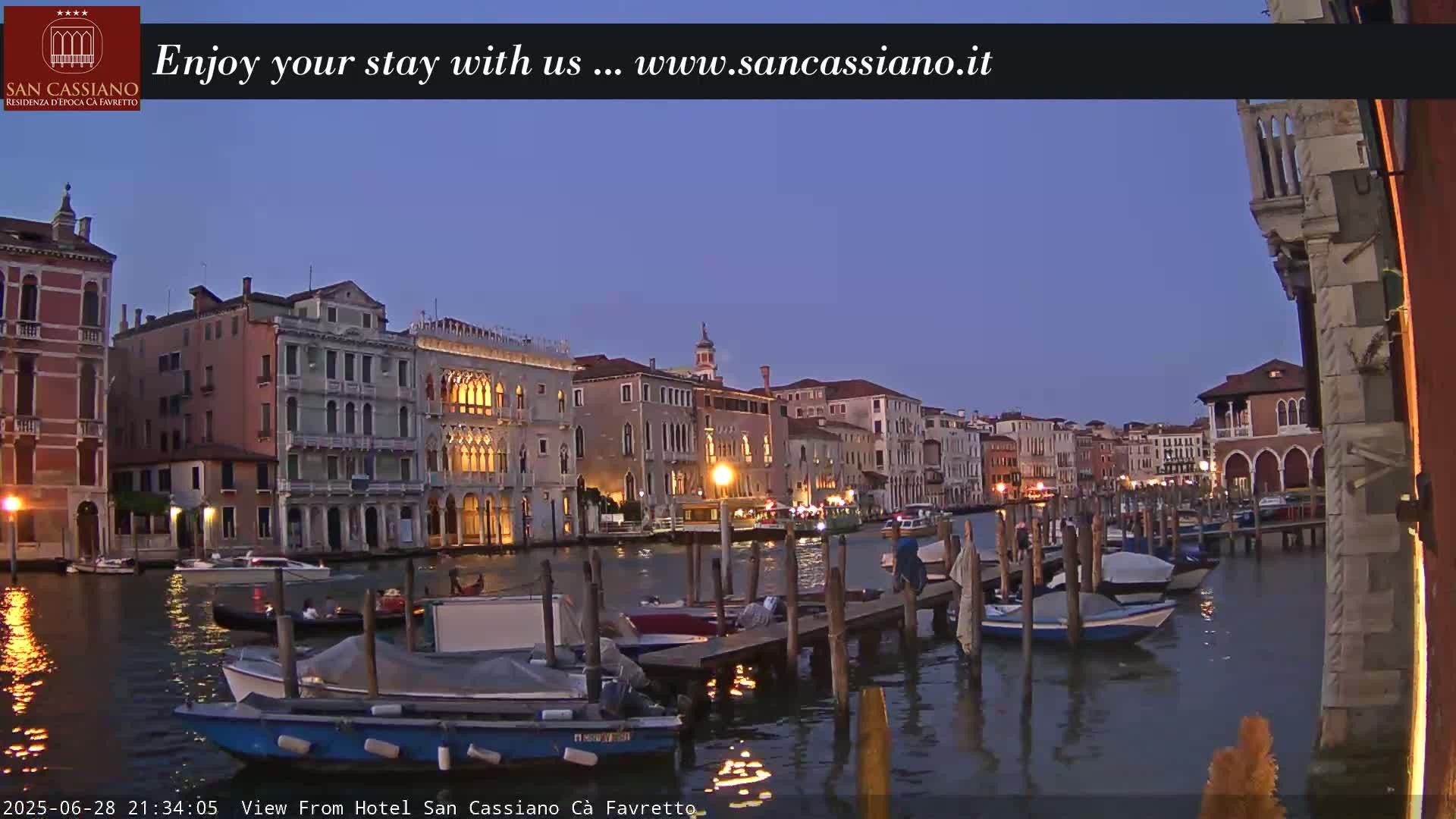 View of Grand Canal, Venice Live Cam - Venice, Veneto, Italy