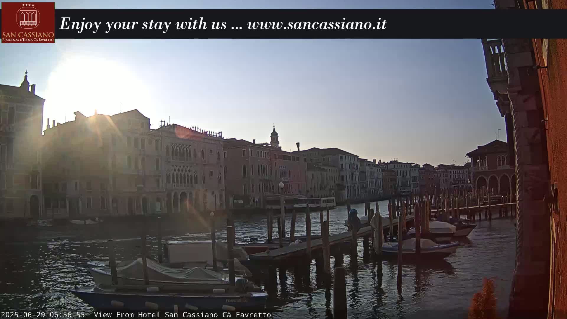 View of Grand Canal, Venice Live Cam - Venice, Veneto, Italy