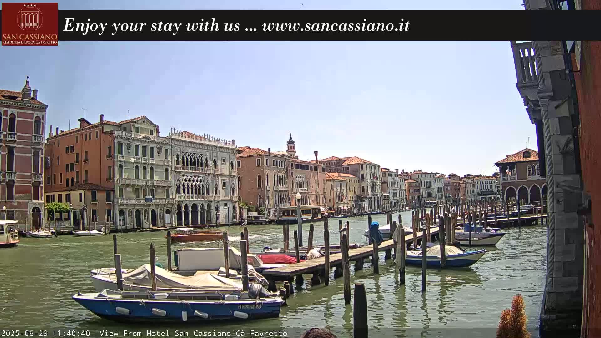 View of Grand Canal, Venice Live Cam - Venice, Veneto, Italy