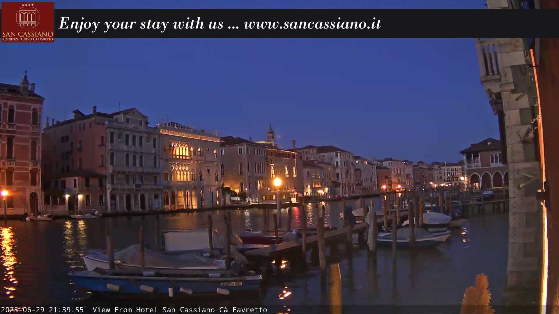 View of Grand Canal, Venice Live Cam - Venice, Veneto, Italy