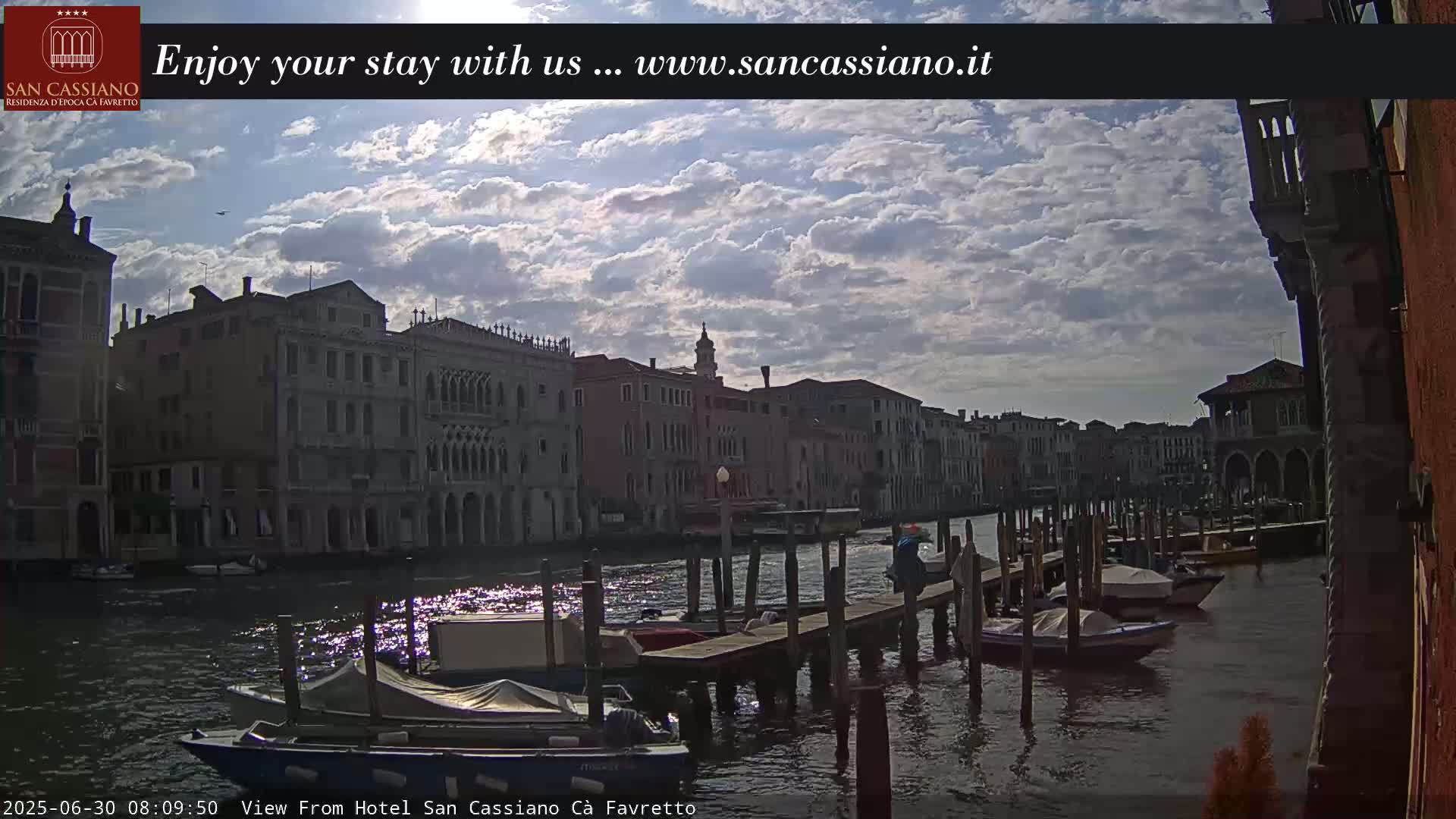 View of Grand Canal, Venice Live Cam - Venice, Veneto, Italy