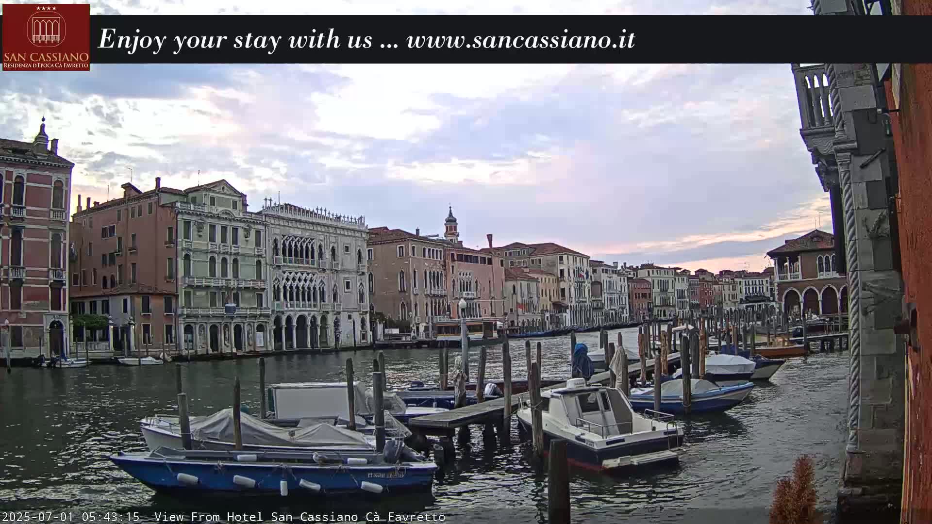 View of Grand Canal, Venice Live Cam - Venice, Veneto, Italy