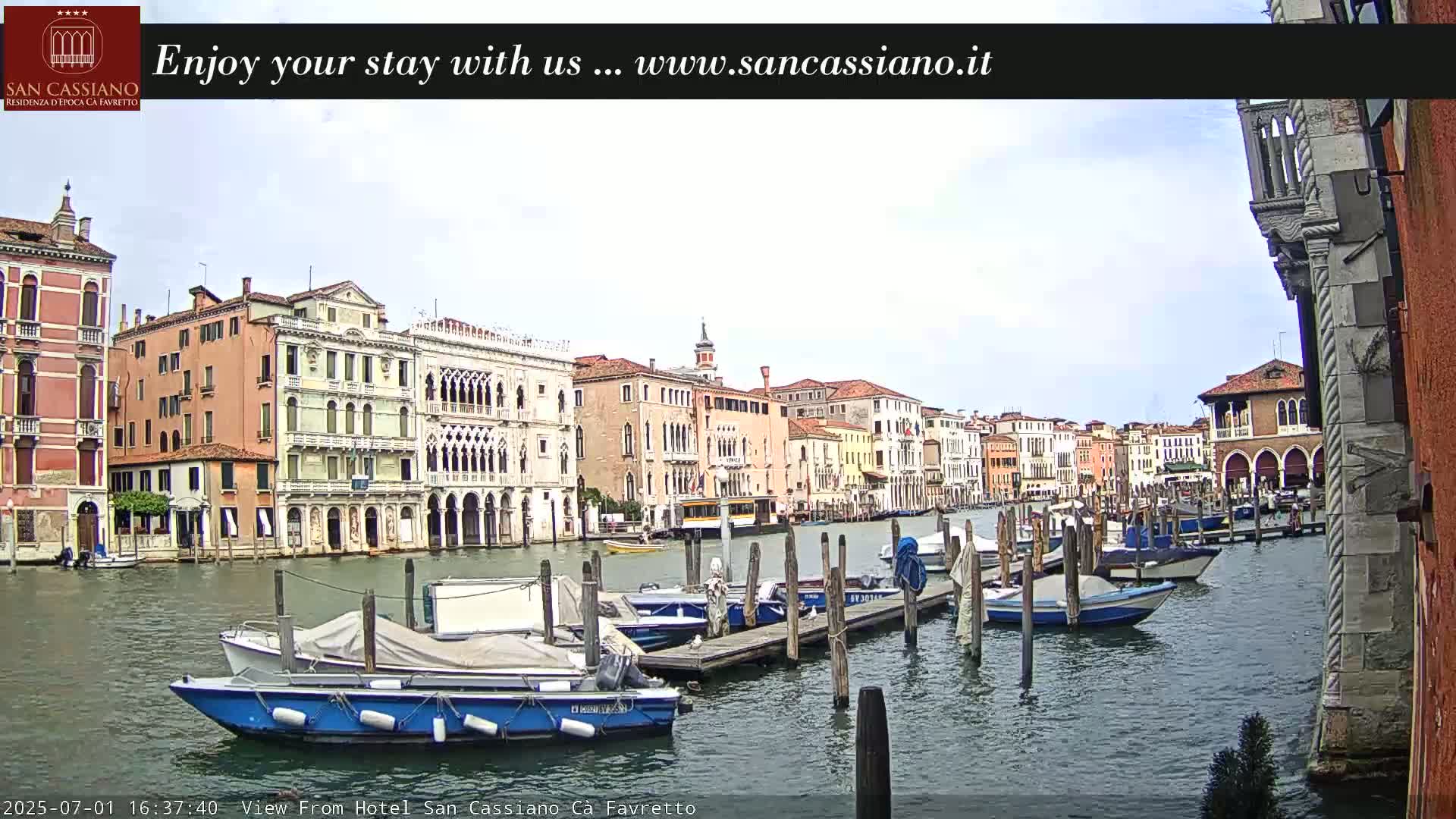 View of Grand Canal, Venice Live Cam - Venice, Veneto, Italy