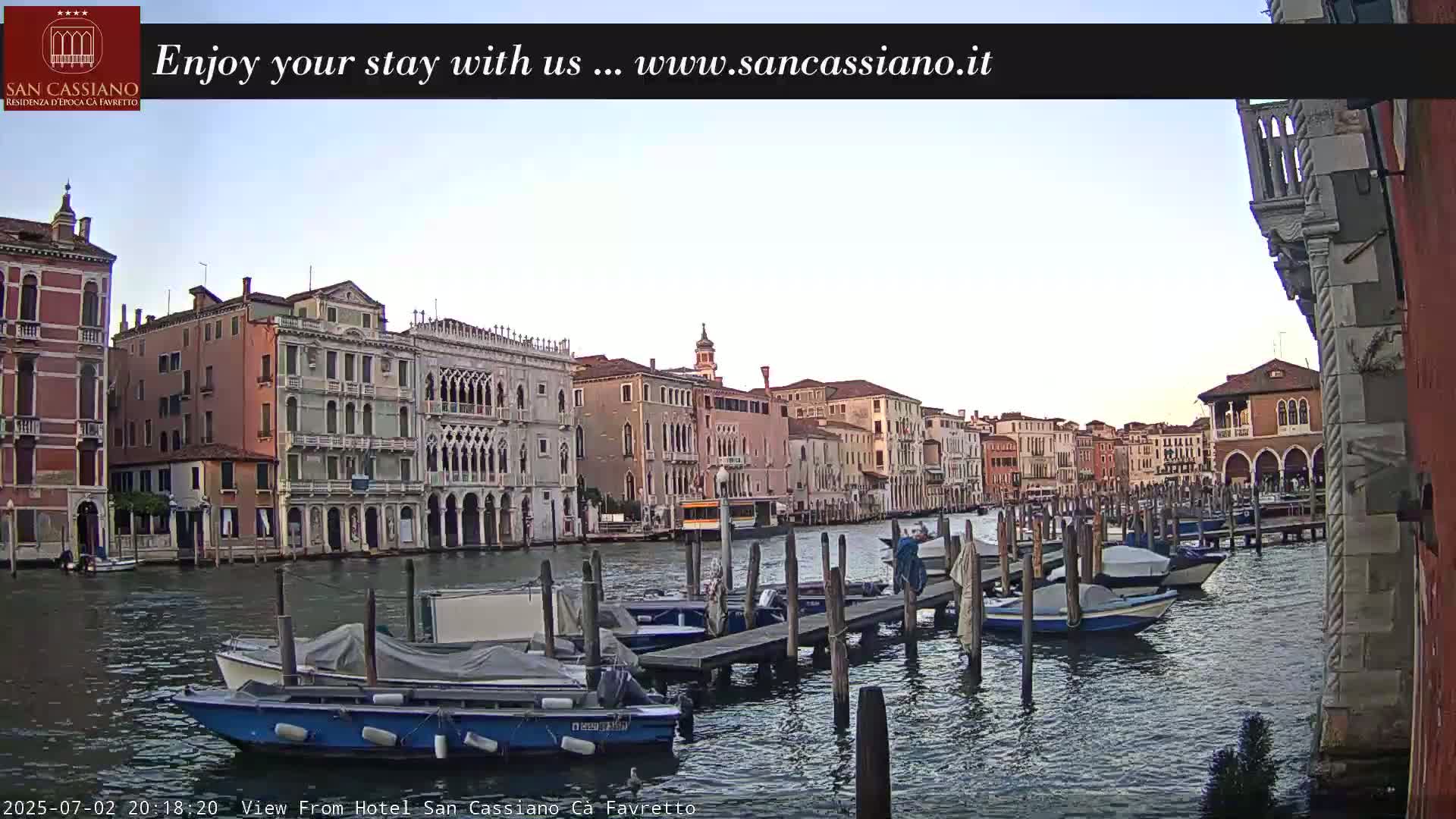 View of Grand Canal, Venice Live Cam - Venice, Veneto, Italy