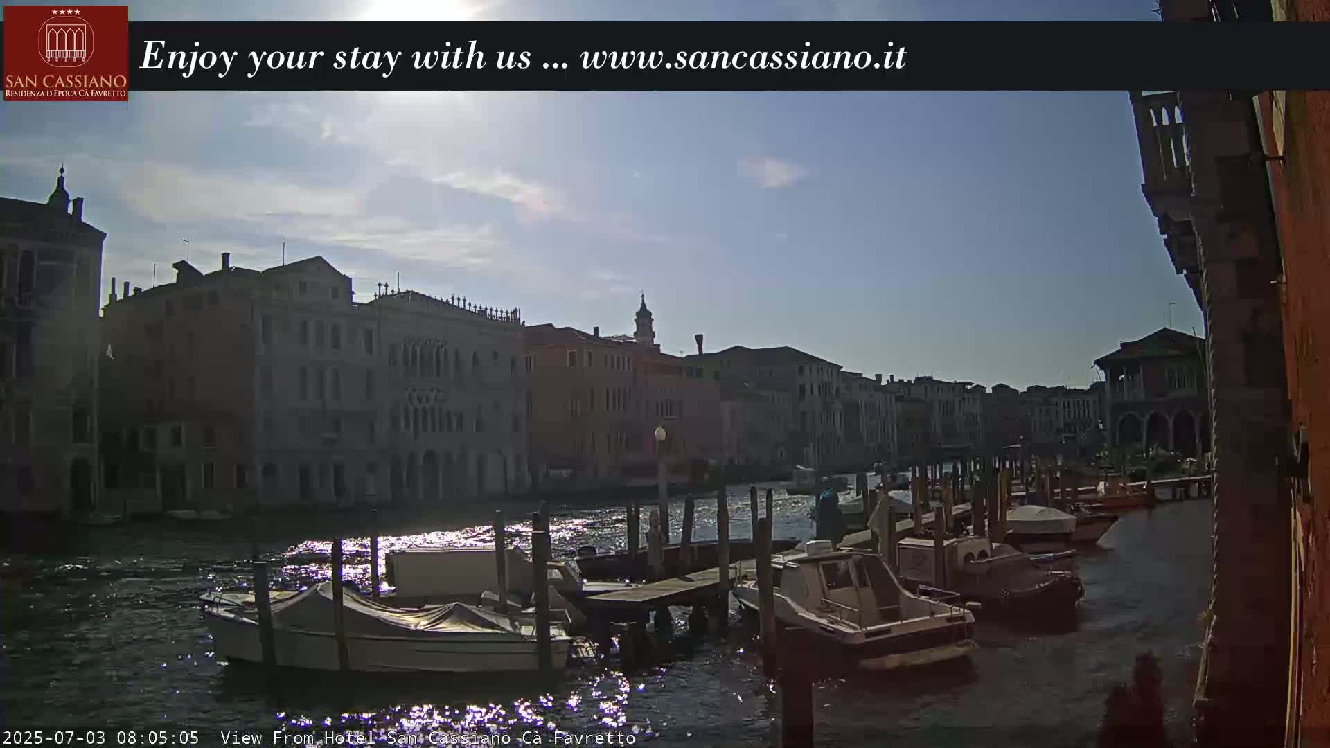 View of Grand Canal, Venice Live Cam - Venice, Veneto, Italy