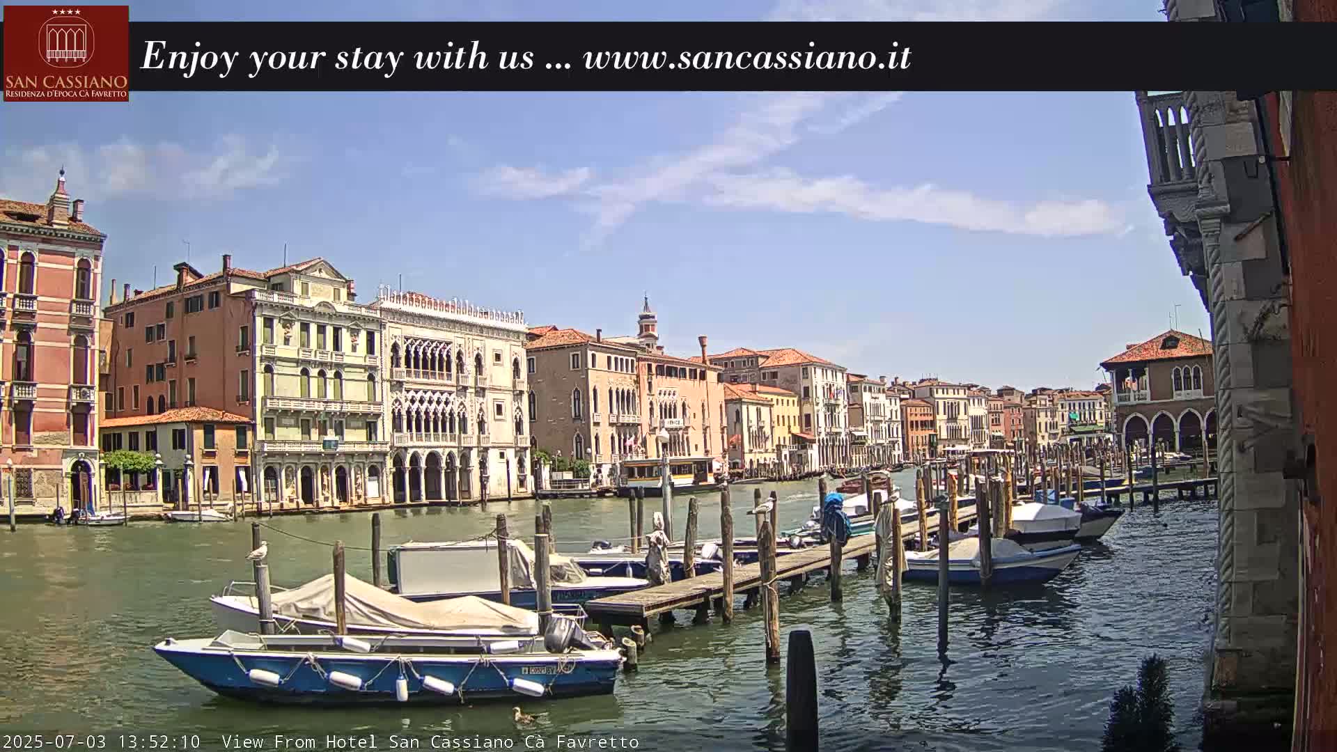 View of Grand Canal, Venice Live Cam - Venice, Veneto, Italy