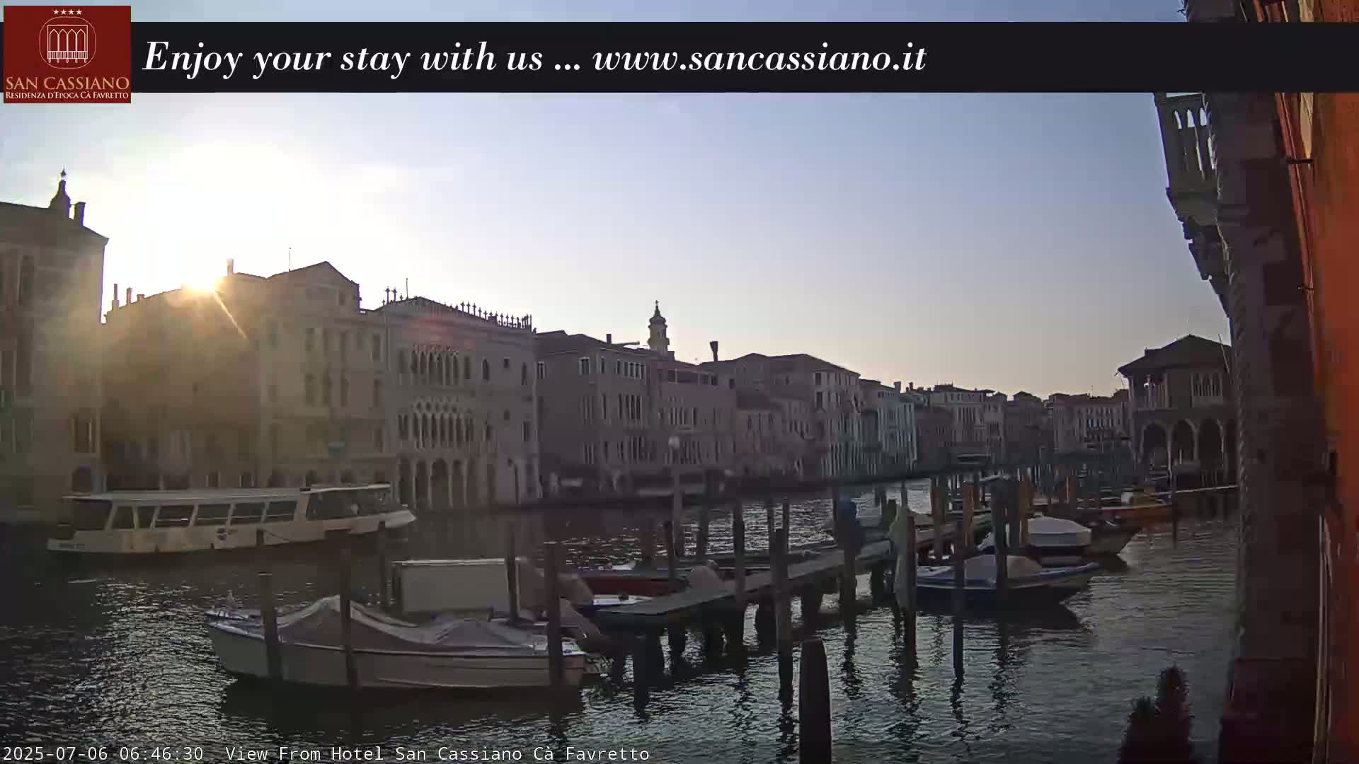 View of Grand Canal, Venice Live Cam - Venice, Veneto, Italy