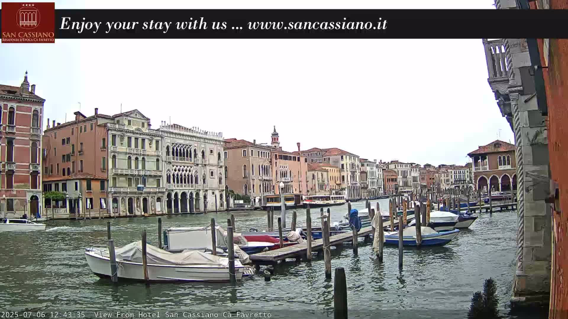View of Grand Canal, Venice Live Cam - Venice, Veneto, Italy