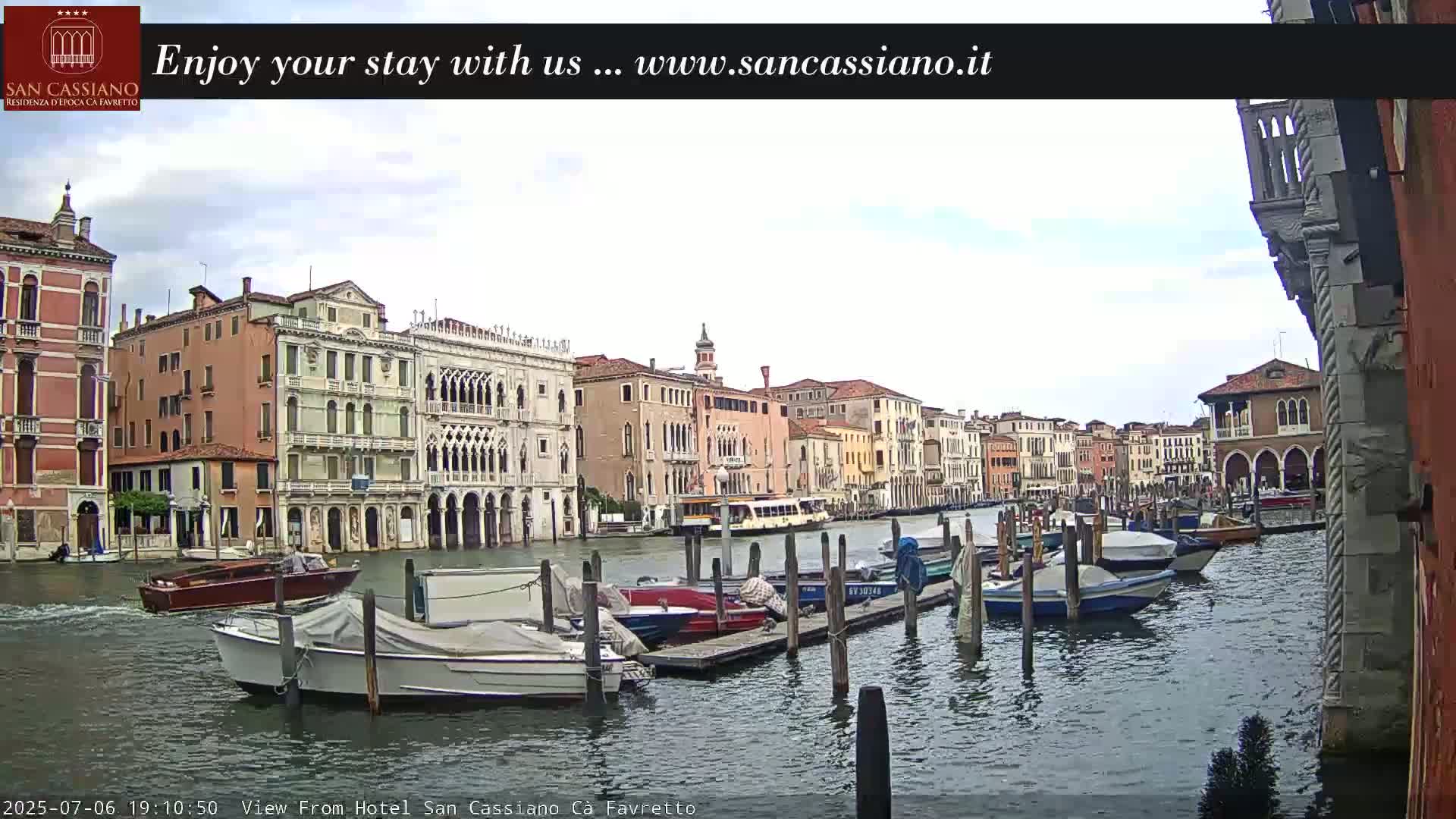 View of Grand Canal, Venice Live Cam - Venice, Veneto, Italy