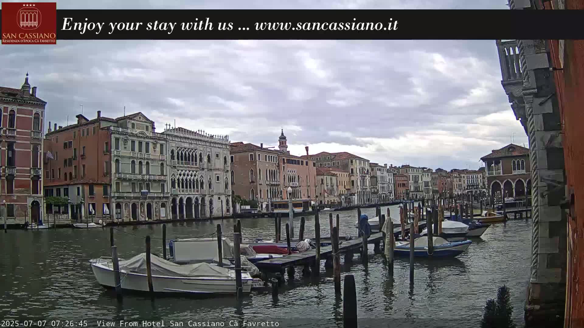 View of Grand Canal, Venice Live Cam - Venice, Veneto, Italy