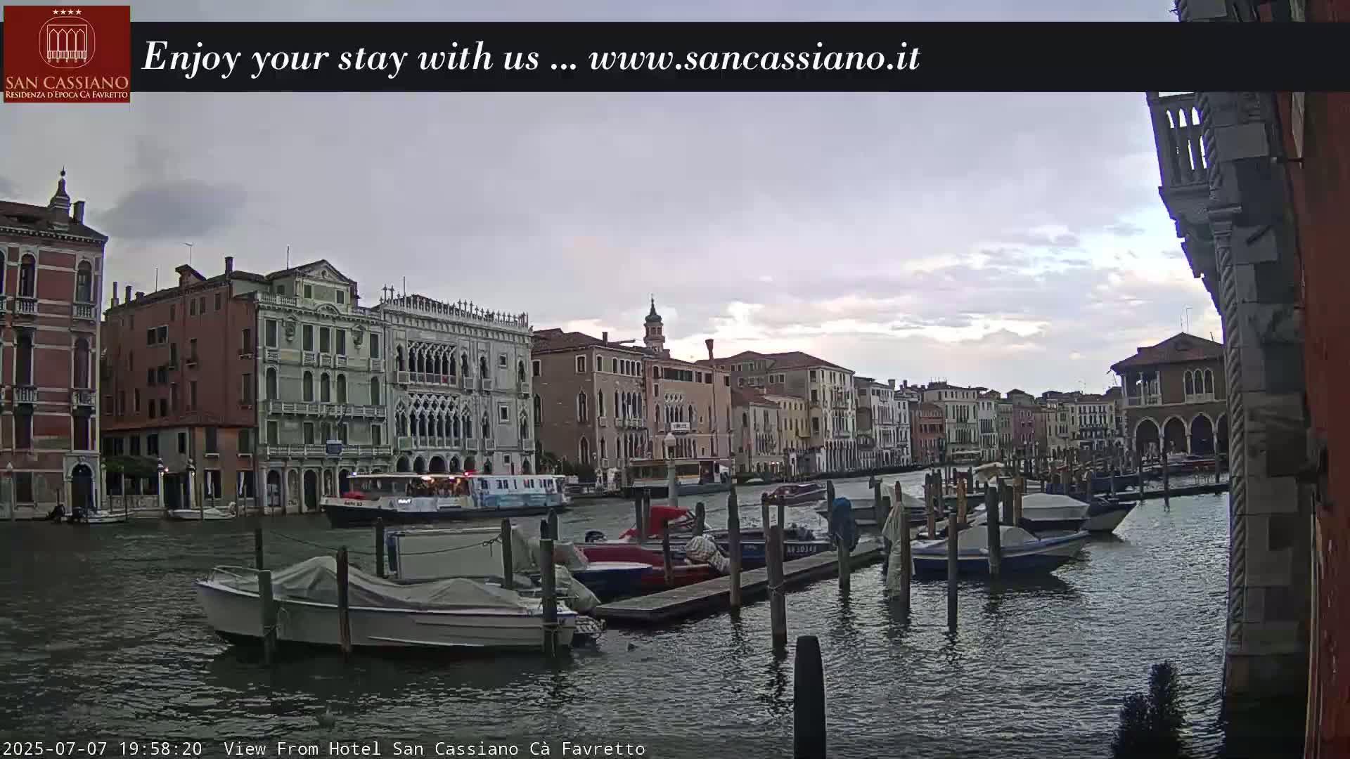 View of Grand Canal, Venice Live Cam - Venice, Veneto, Italy