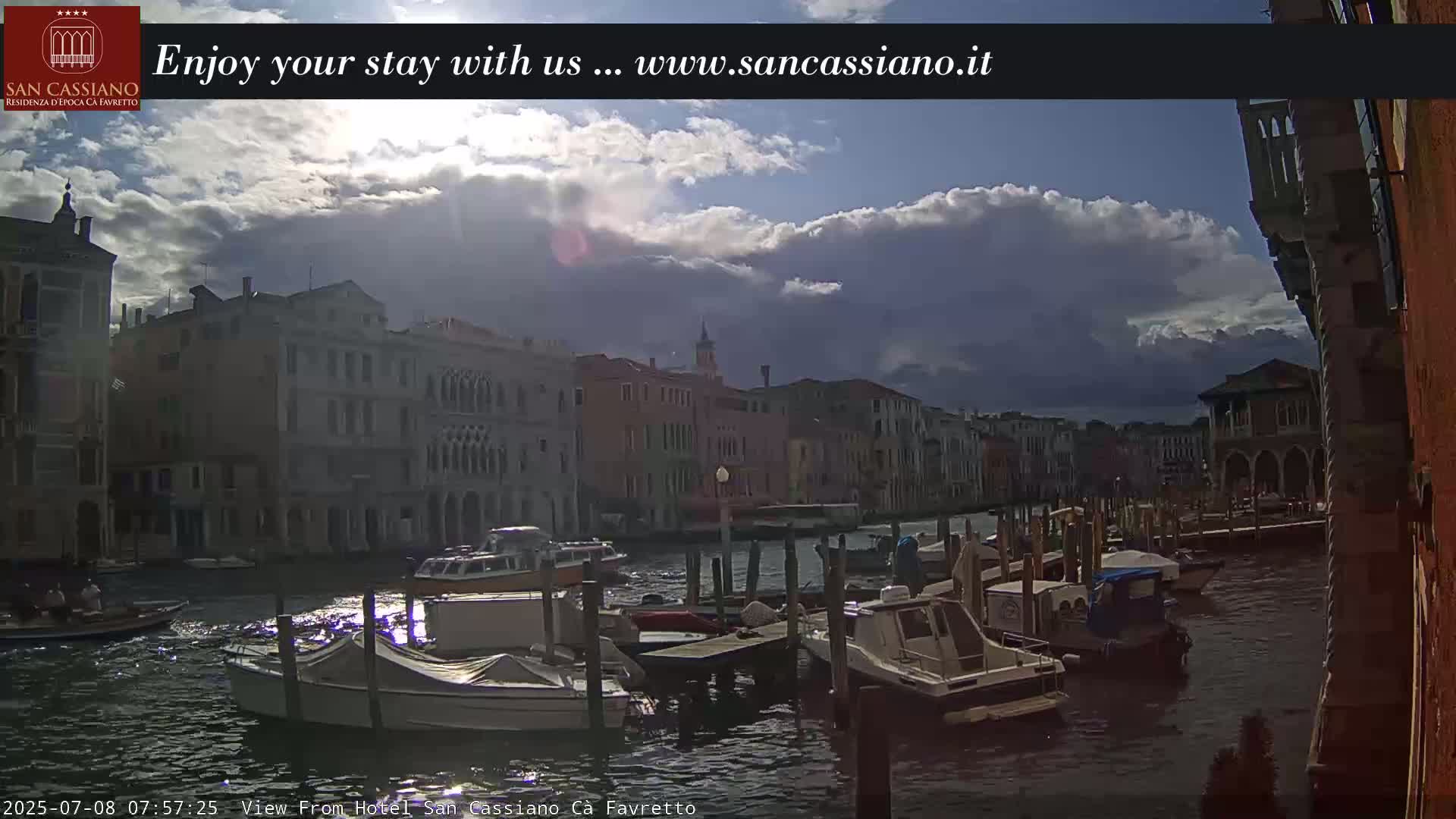 View of Grand Canal, Venice Live Cam - Venice, Veneto, Italy