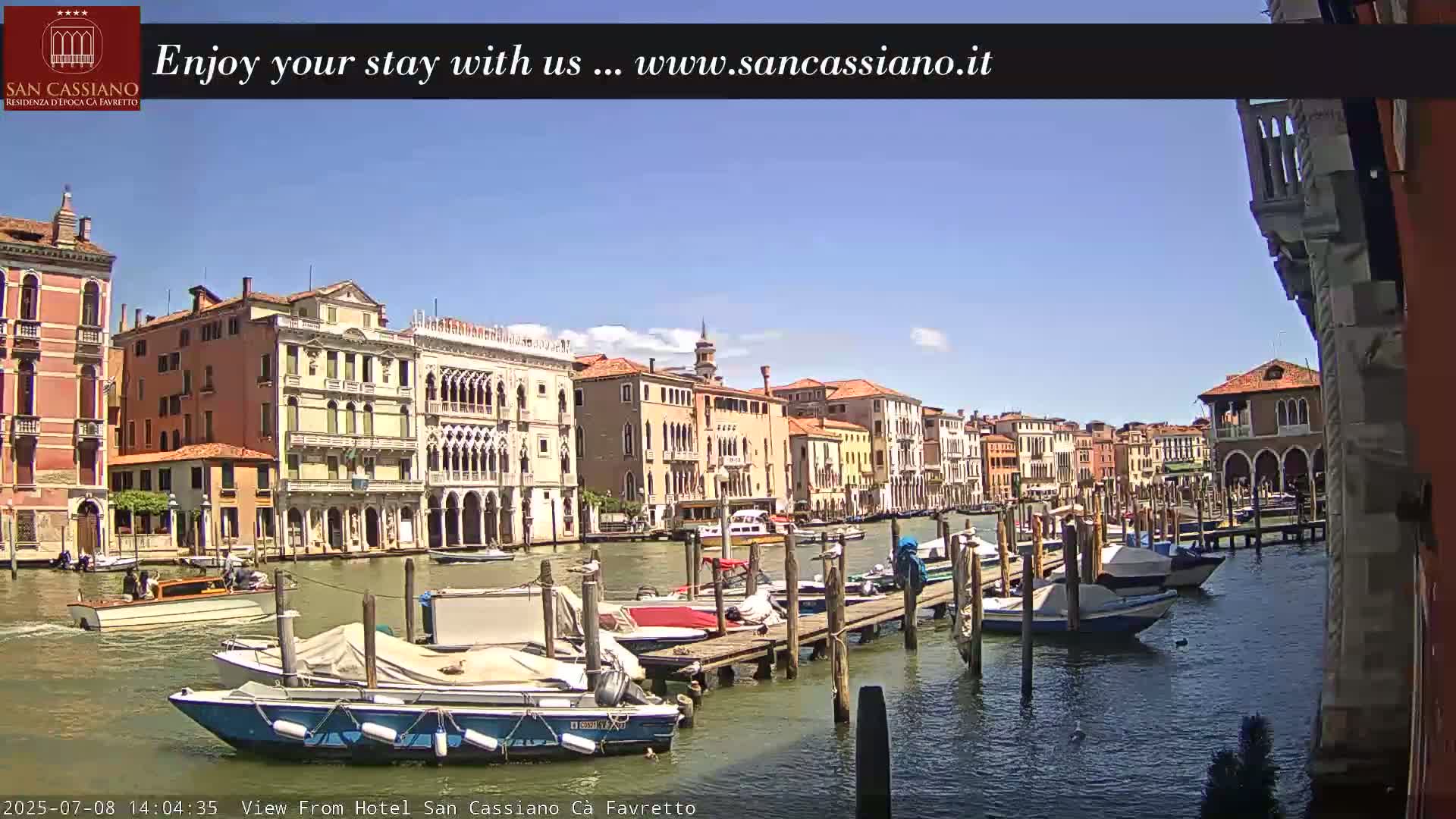 View of Grand Canal, Venice Live Cam - Venice, Veneto, Italy