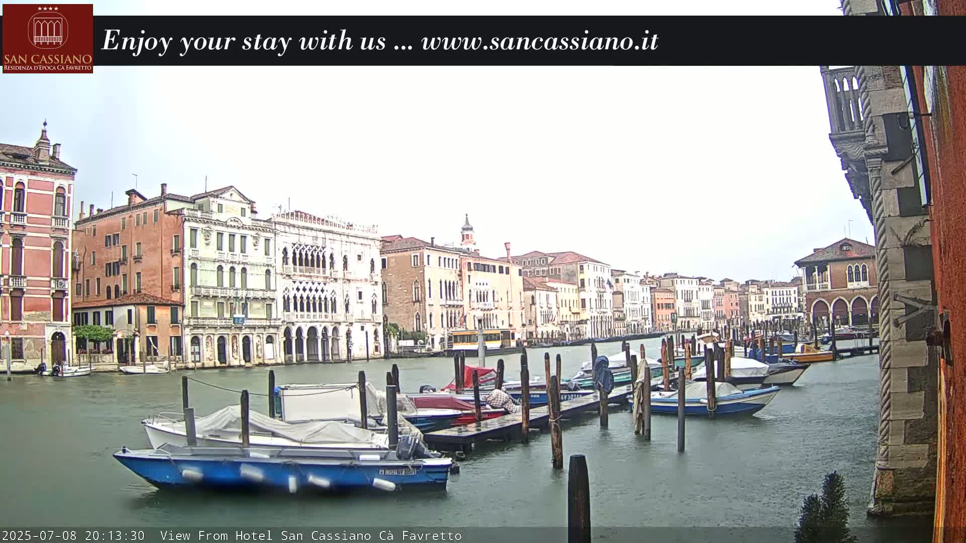View of Grand Canal, Venice Live Cam - Venice, Veneto, Italy