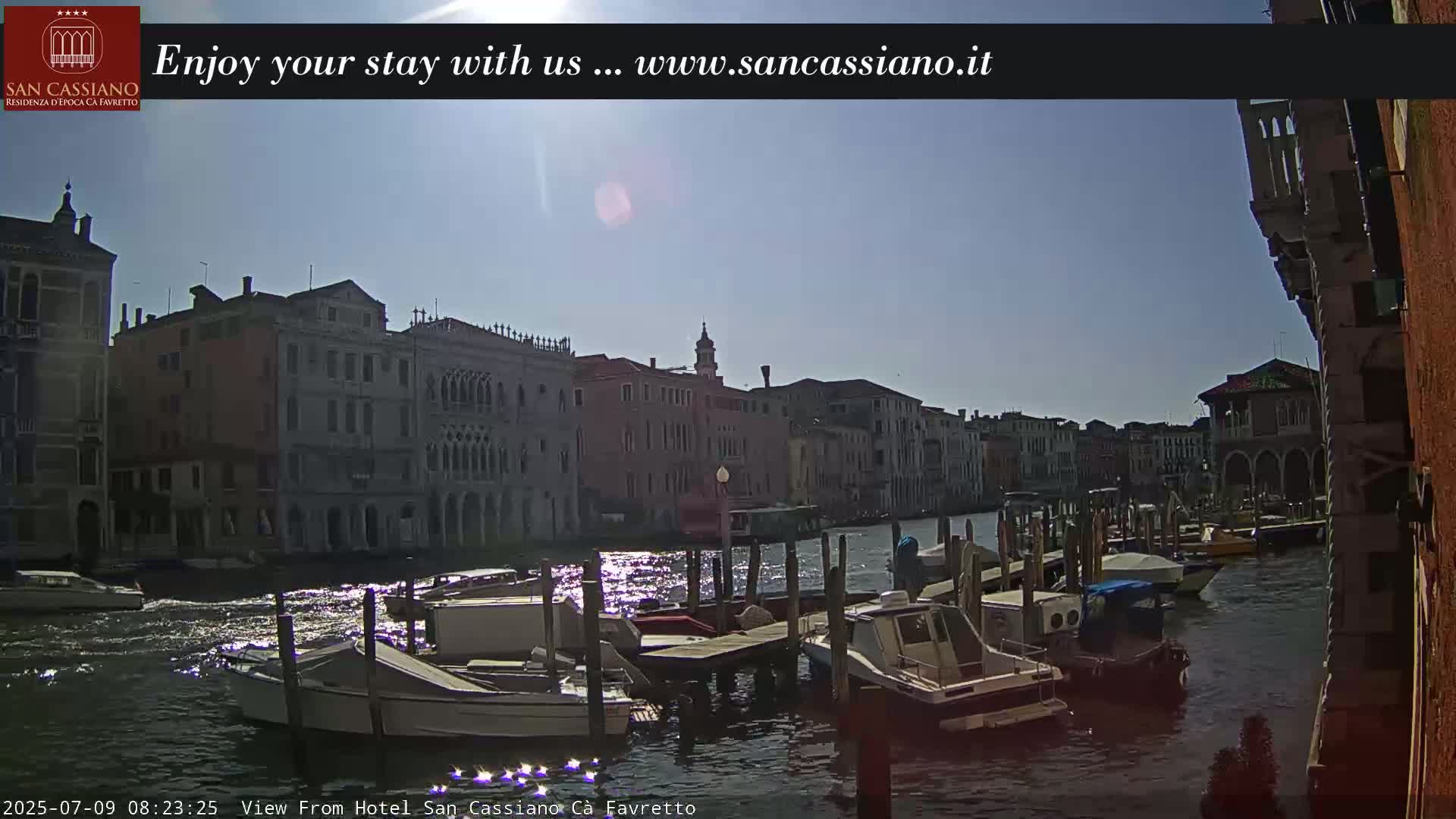 View of Grand Canal, Venice Live Cam - Venice, Veneto, Italy