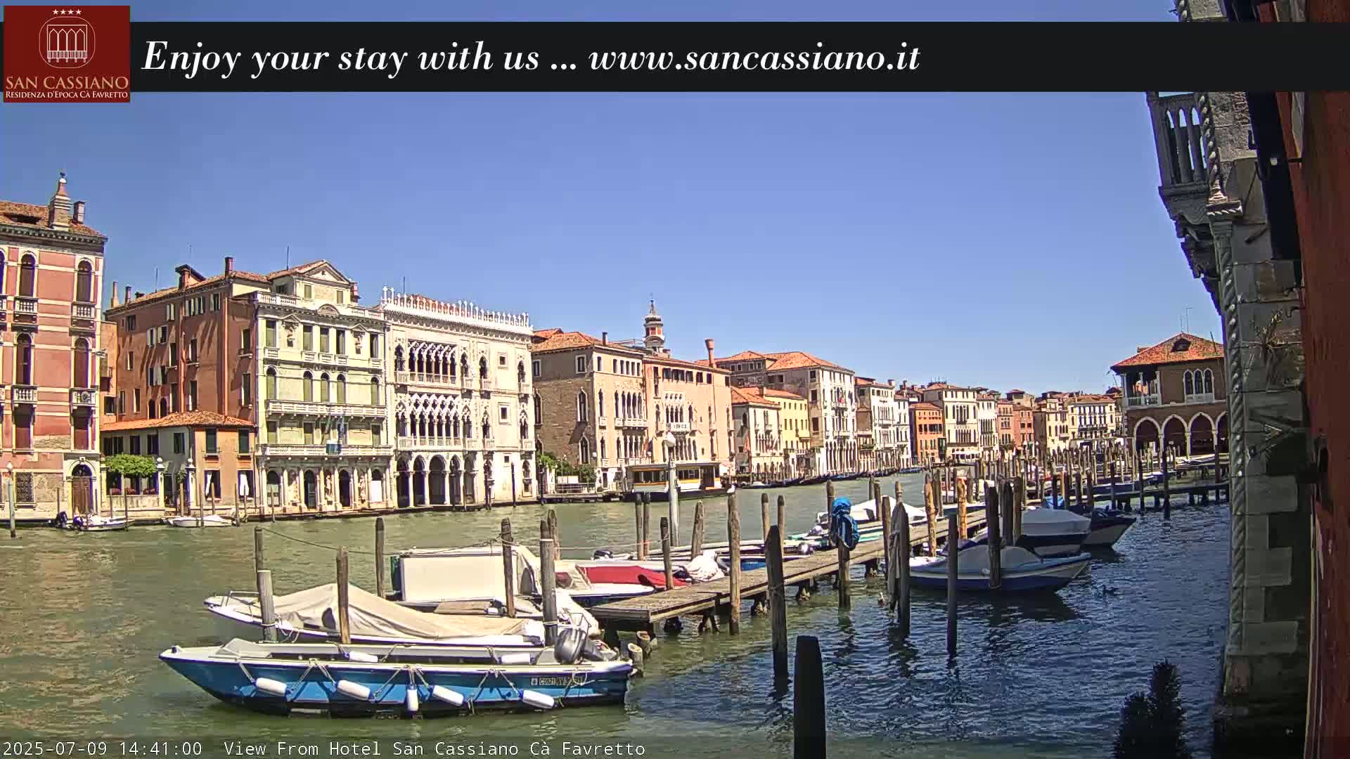 View of Grand Canal, Venice Live Cam - Venice, Veneto, Italy