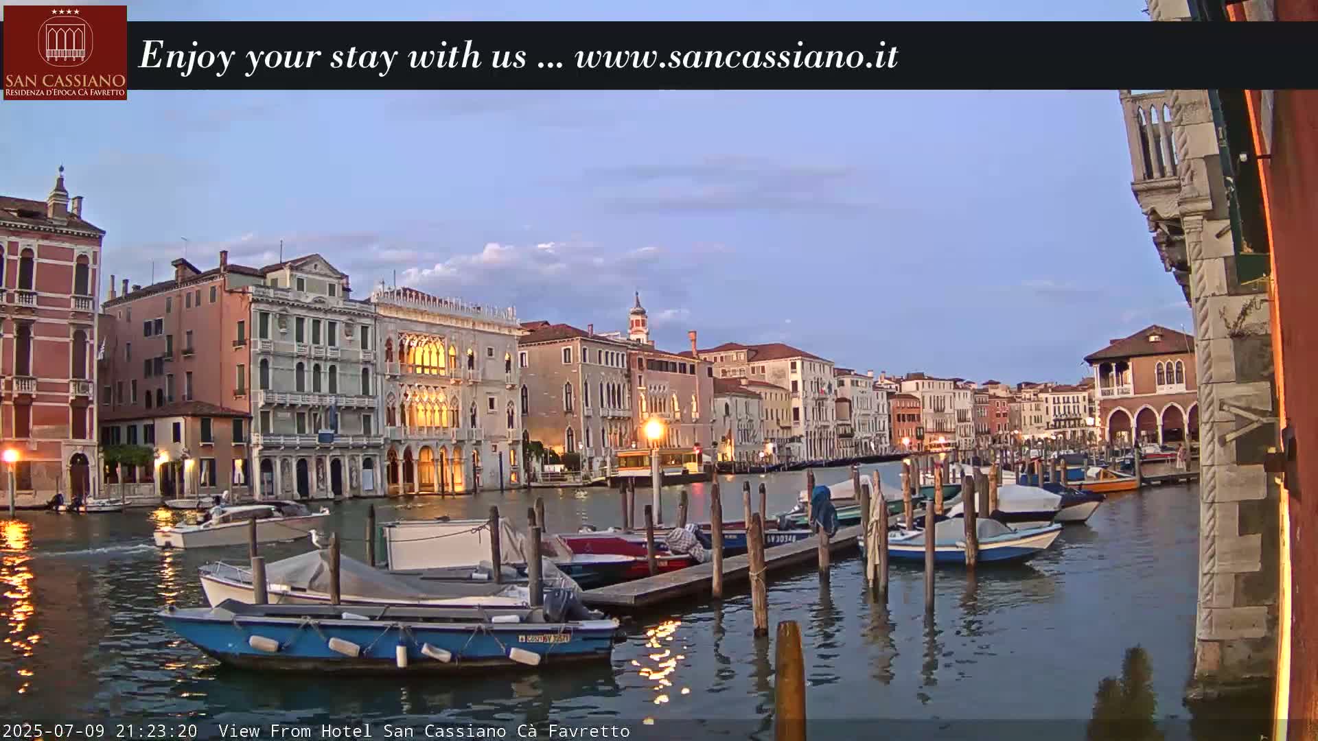 View of Grand Canal, Venice Live Cam - Venice, Veneto, Italy
