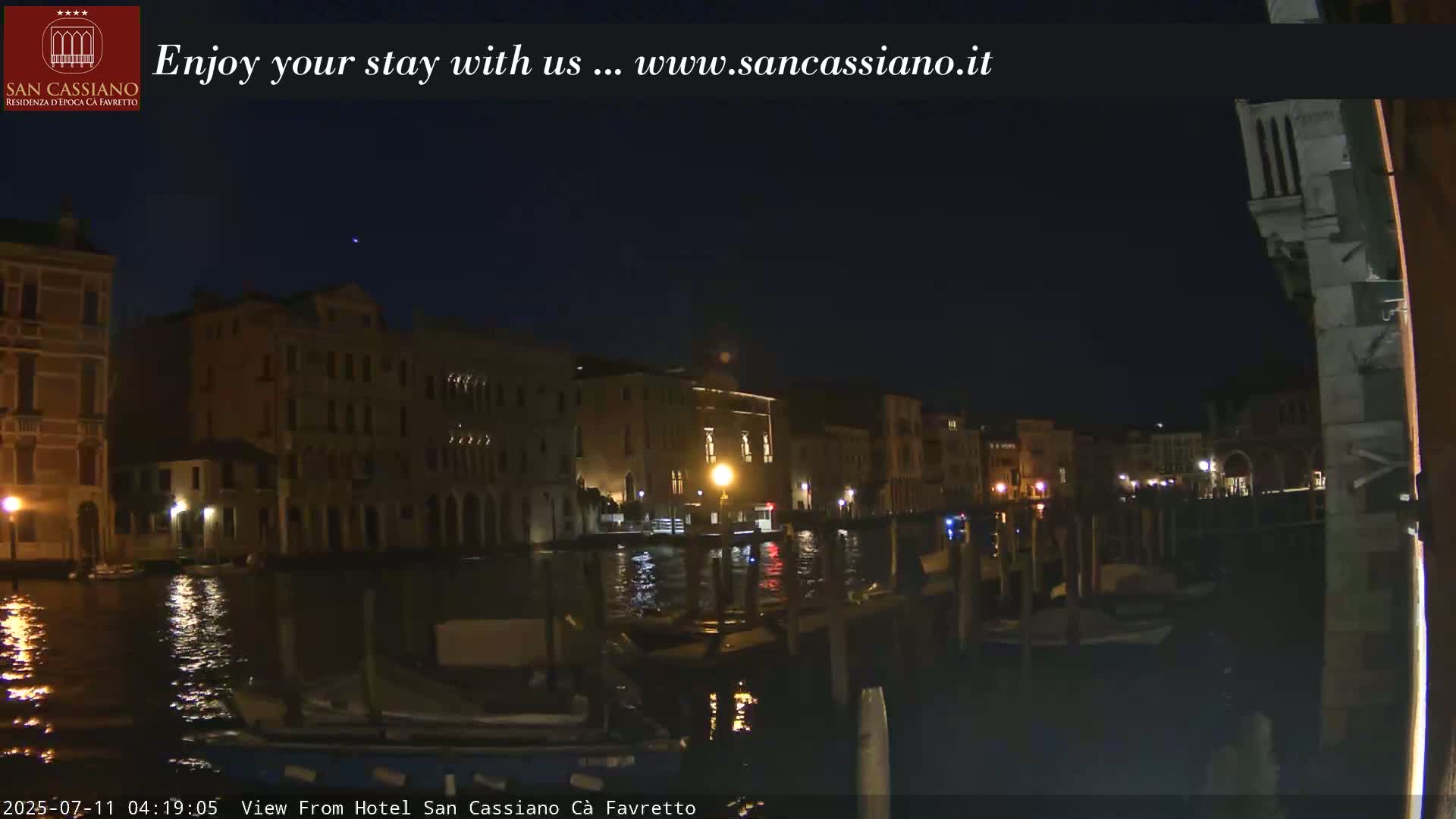 View of Grand Canal, Venice Live Cam - Venice, Veneto, Italy