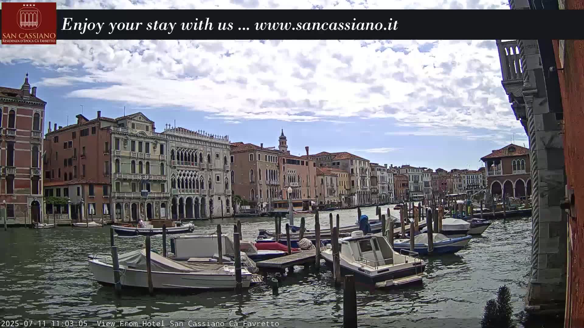 View of Grand Canal, Venice Live Cam - Venice, Veneto, Italy