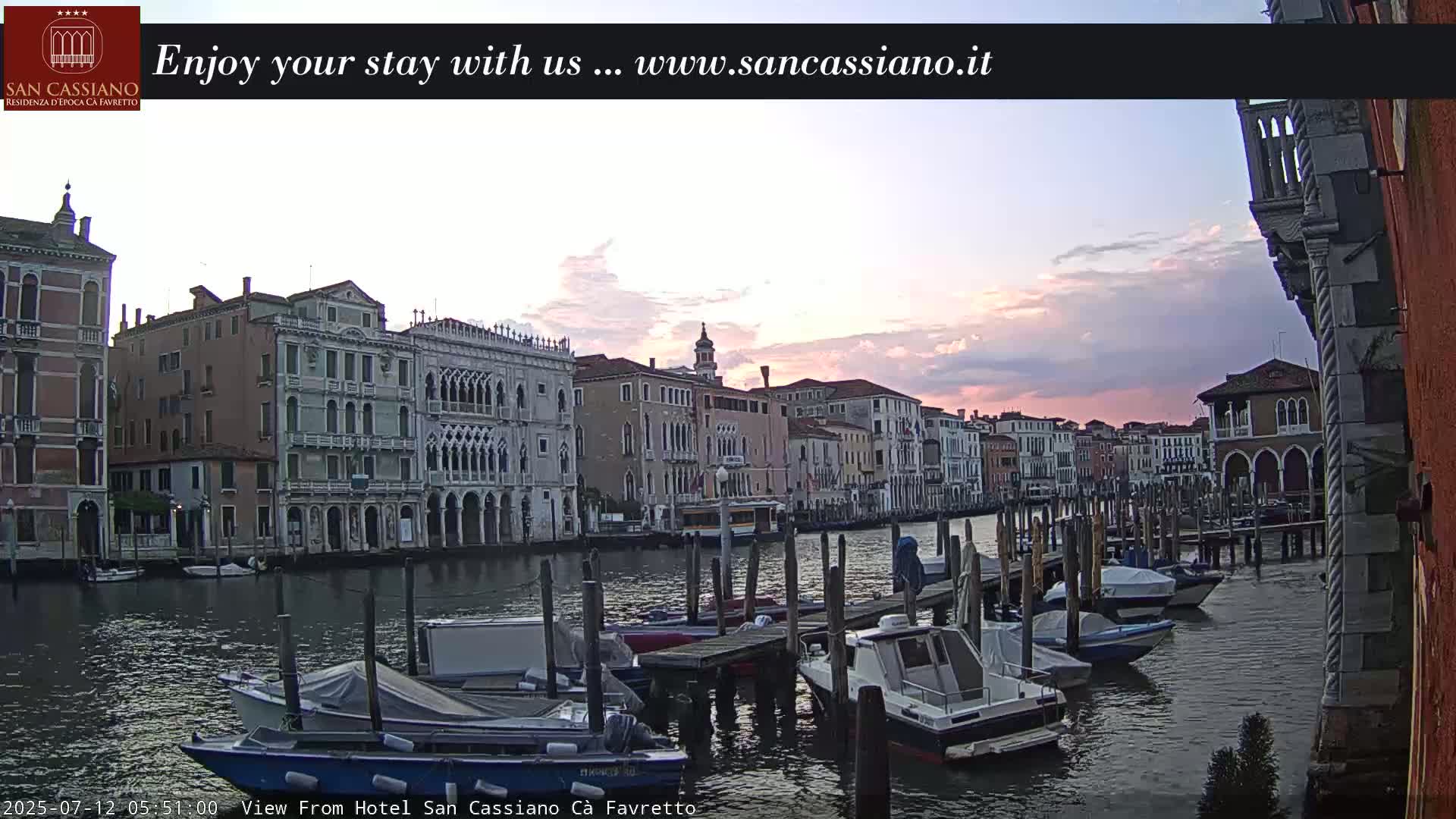 View of Grand Canal, Venice Live Cam - Venice, Veneto, Italy